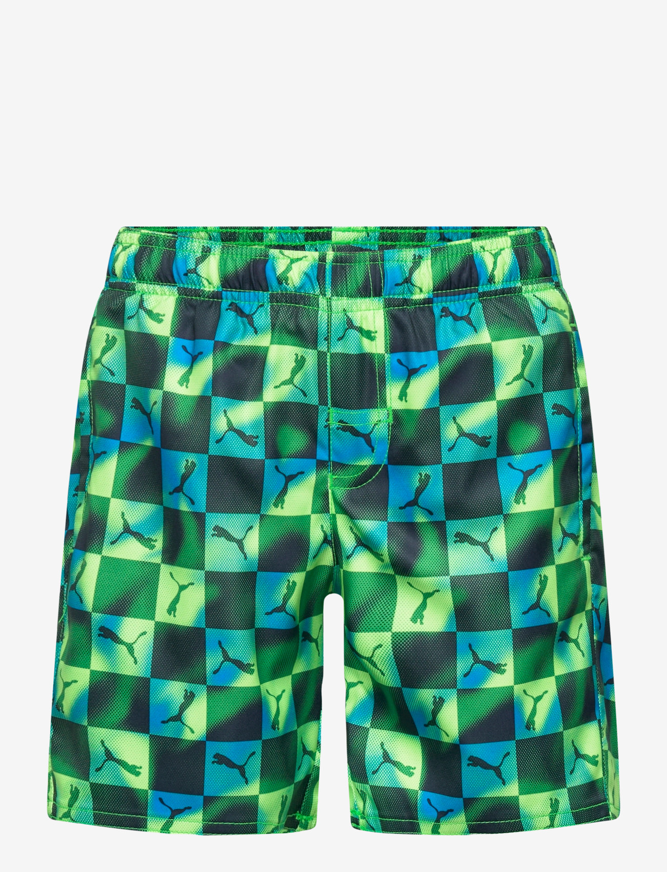 Puma Swim - PUMA SWIM BOYS PRINTED CAT MID SHORTS  1P - badehosen - green / blue / lemon - 0