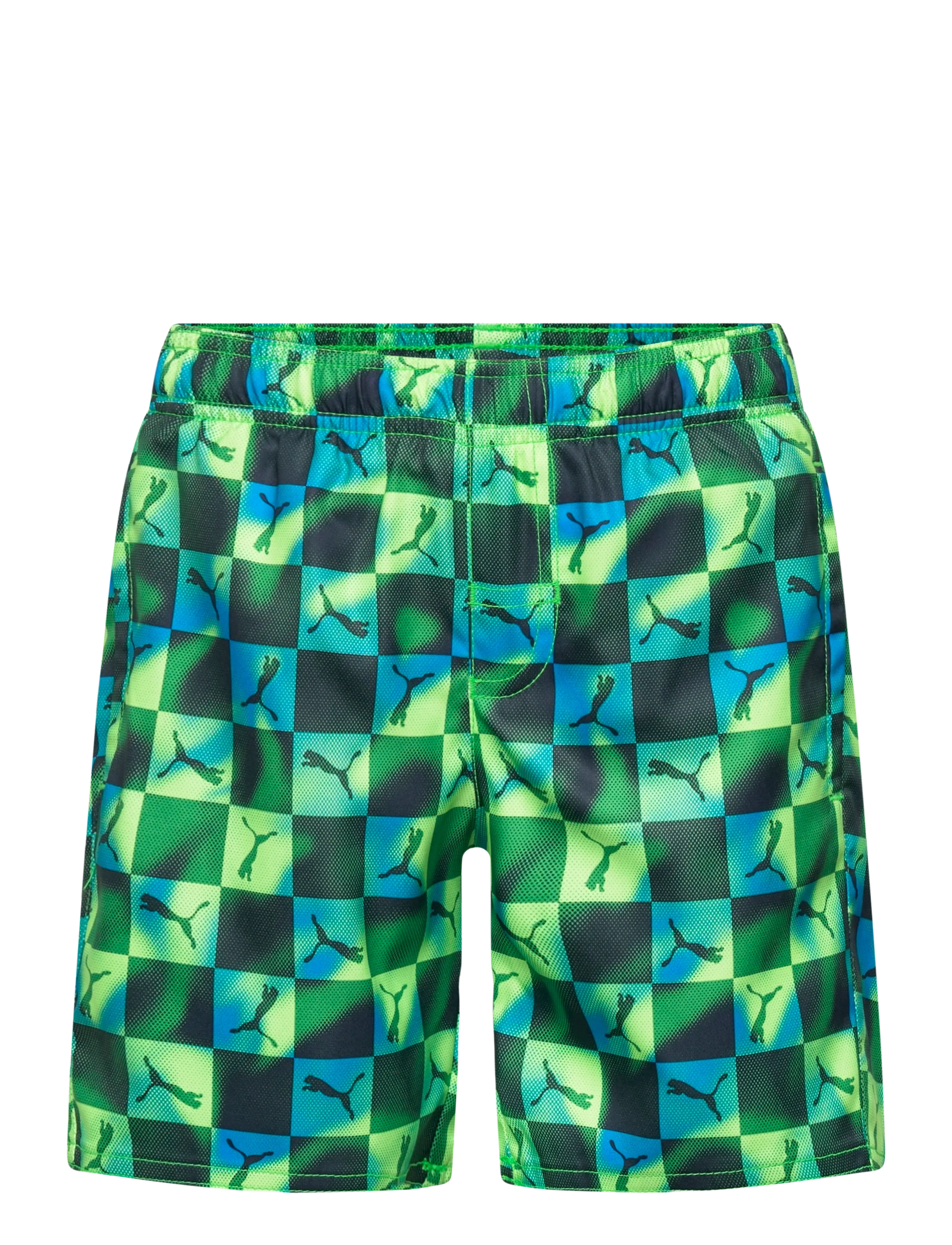 Puma Swim PUMA SWIM BOYS PRINTED CAT MID SHORTS  1P - Badetoy - GREEN / BLUE / LEMON / green