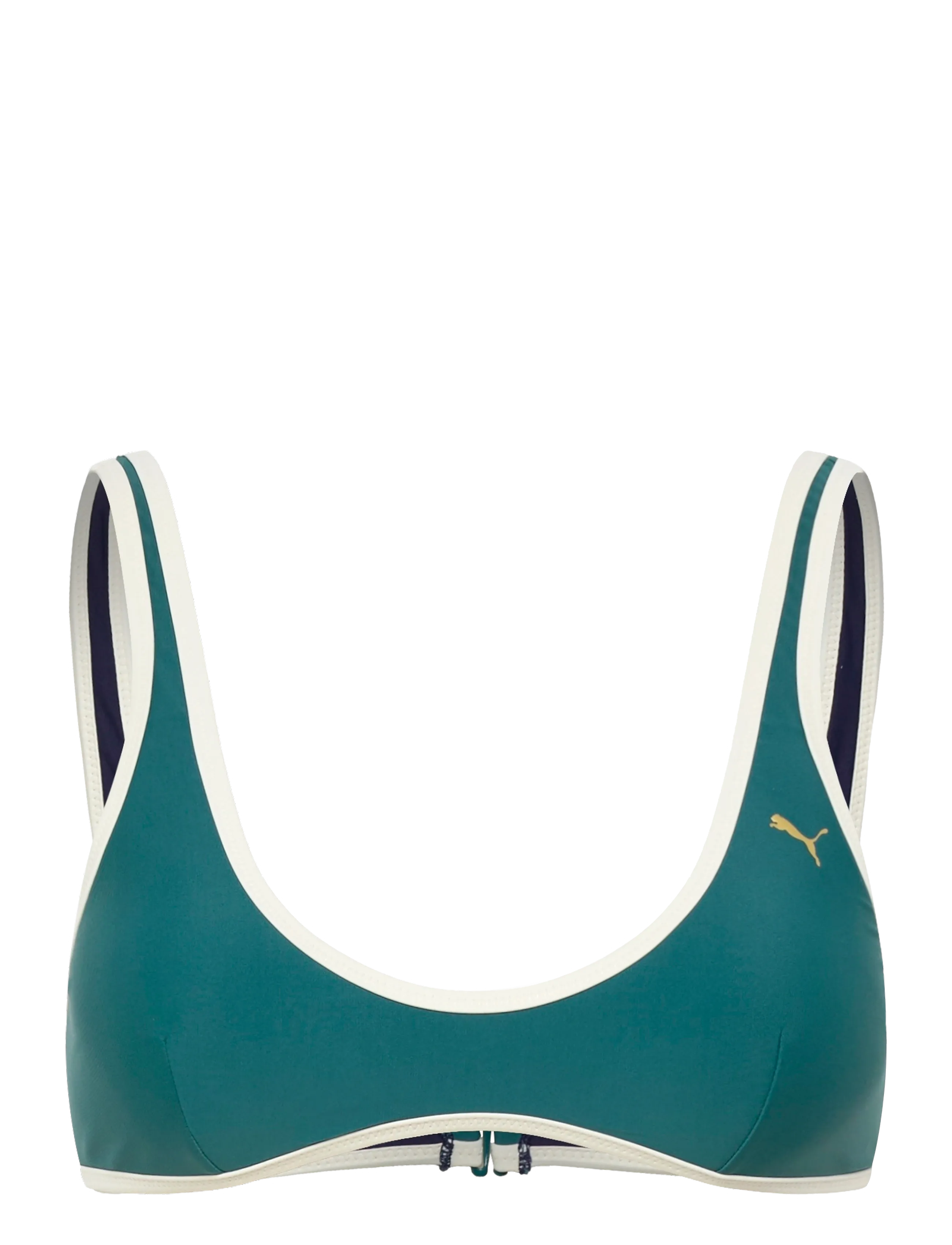 Puma Swim PUMA SWIM WOMEN REVERSIBLE TOP 1P - Maillots de bain - EMERALD ICE / NAVY / green