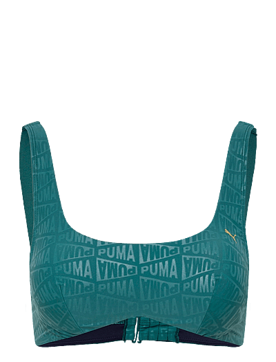 Puma Swim PUMA SWIM WOMEN EMBOSSED SCOOP NECK TOP 1P - PUMA Swim - EMERALD ICE / green