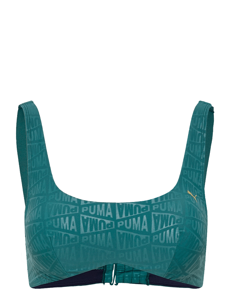 Puma Swim - PUMA SWIM WOMEN EMBOSSED SCOOP NECK TOP 1P - sport-bademode - emerald ice - 0