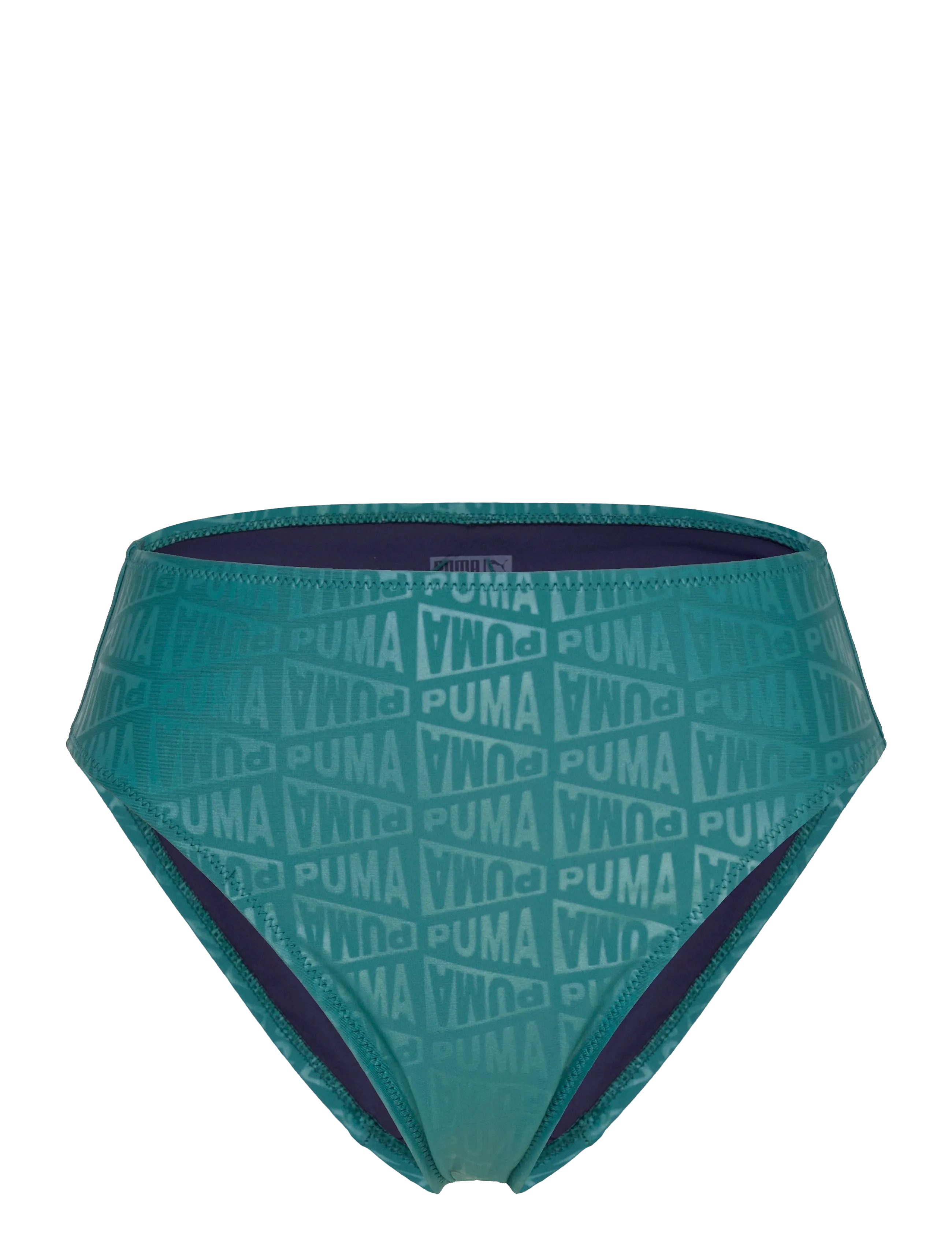 PUMA SWIM Puma Swim Damen Embossed High Waist Briefs 1P Grün - S - Damen