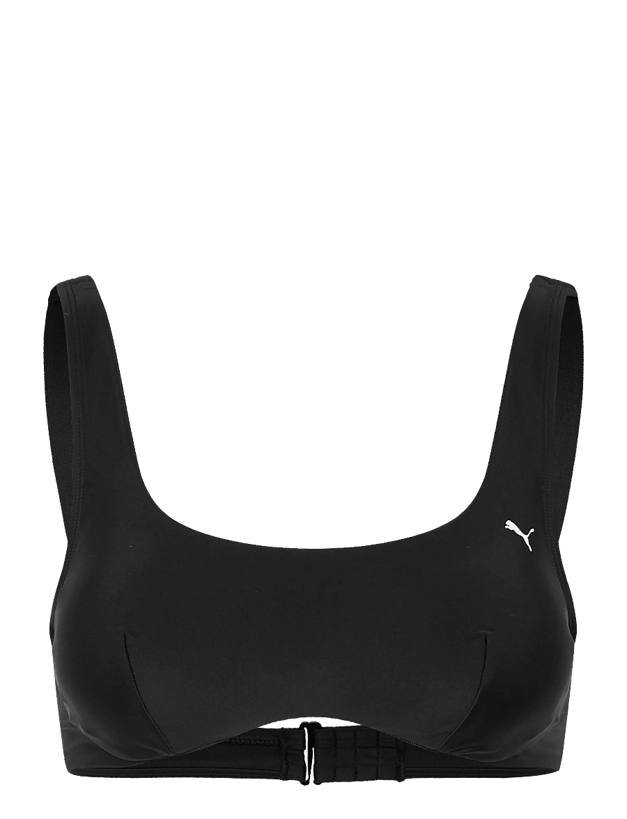 Puma Swim - PUMA SWIM WOMEN SCOOP NECK TOP 1P - bikinis - black - 0