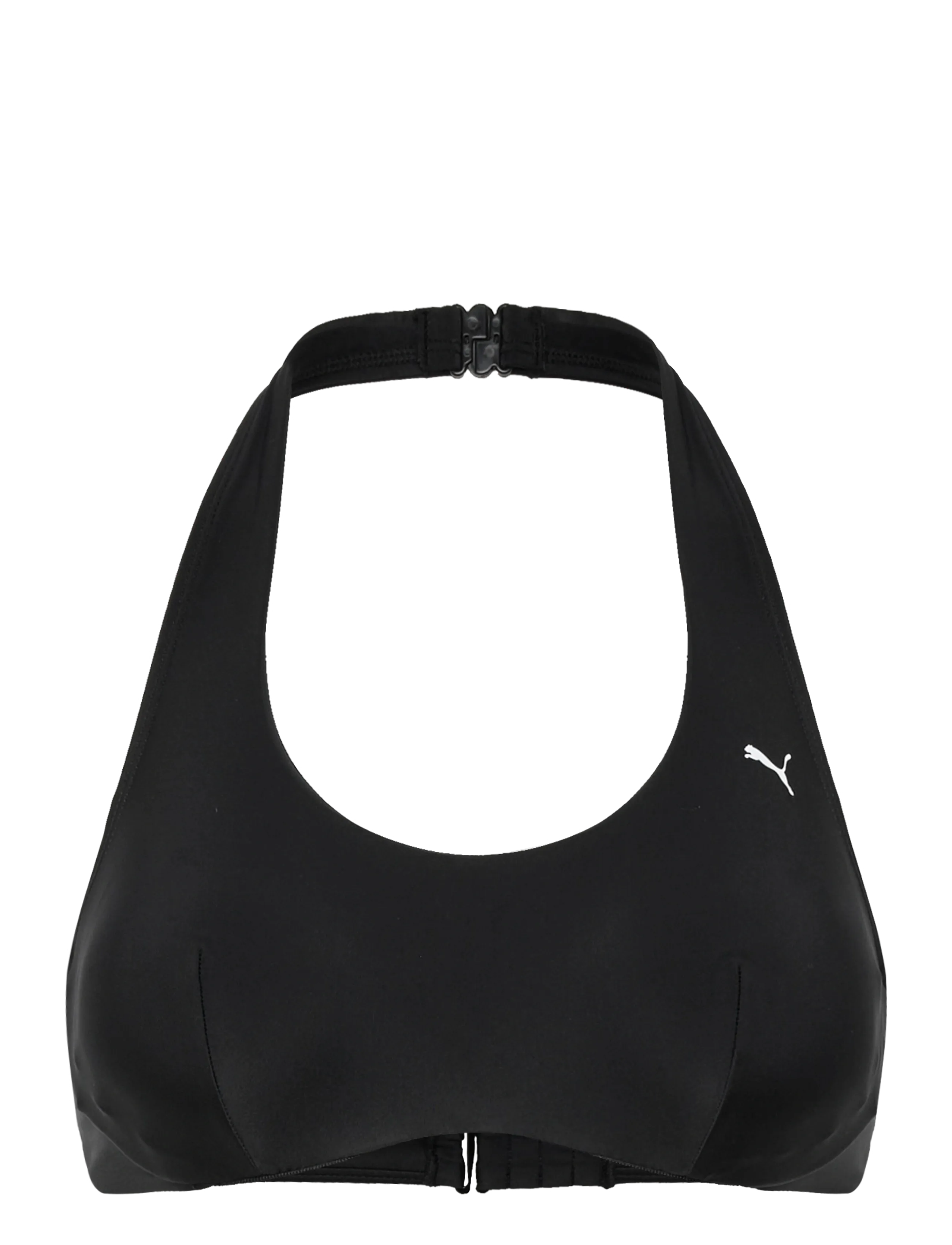 Puma Swim - PUMA SWIM WOMEN SCOOP NECK TOP 1P - bikinis - black - 3
