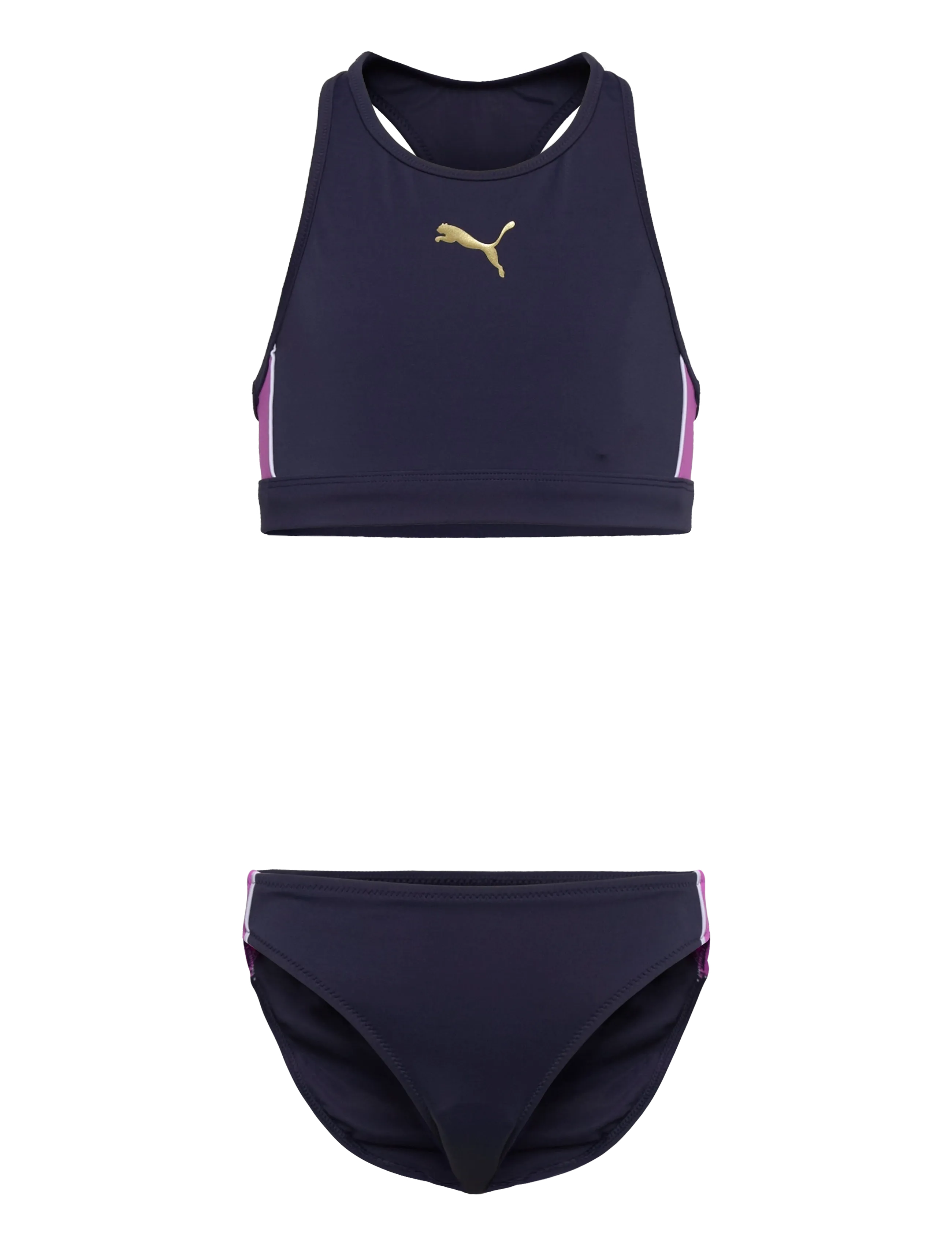 Puma Swim PUMA SWIM GIRLS T7 BIKINI SET 1P - Bikinis - NAVY / ELECTRIC ORCHID / navy