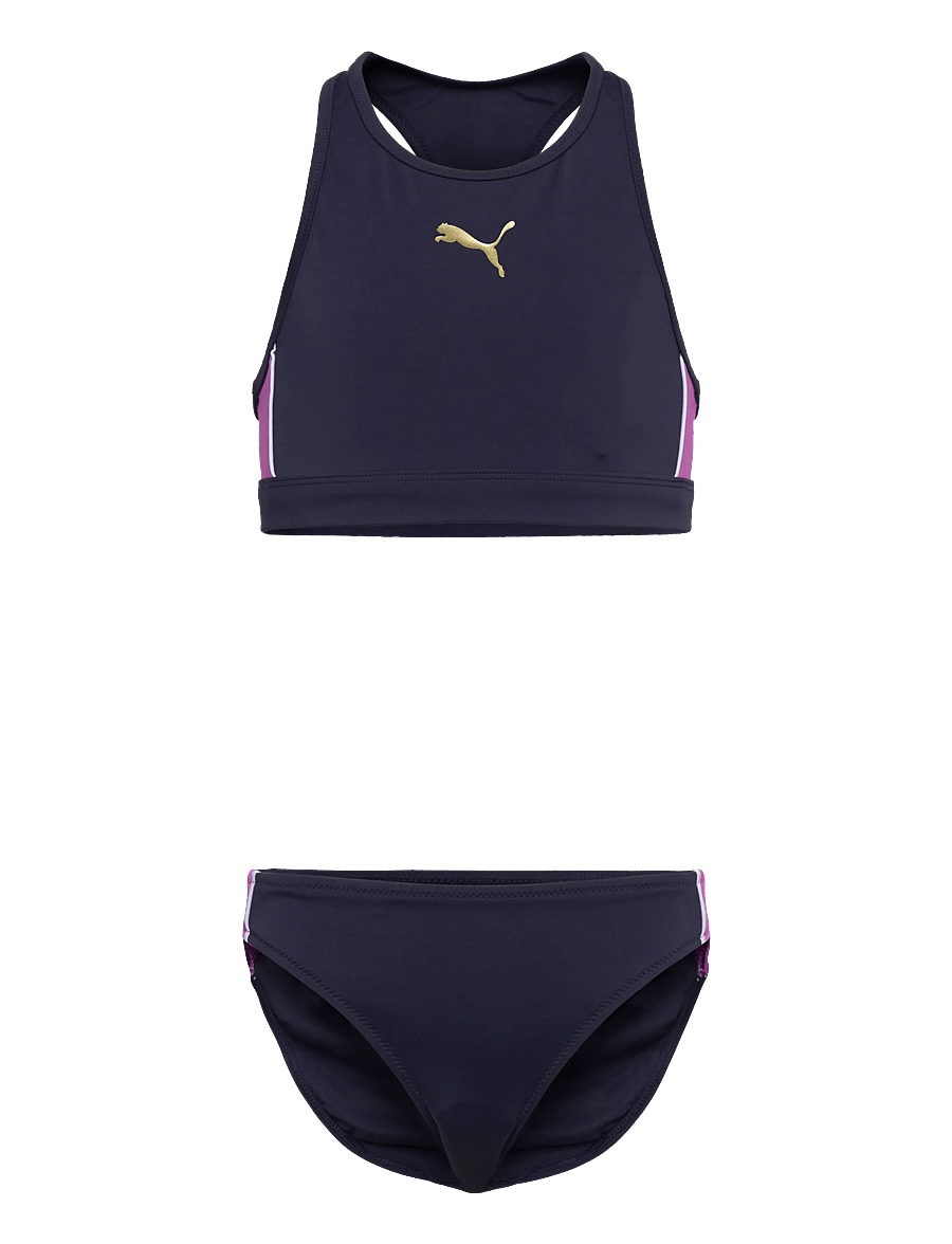 Puma Swim - PUMA SWIM GIRLS T7 BIKINI SET 1P - bikinis - navy / electric orchid - 0