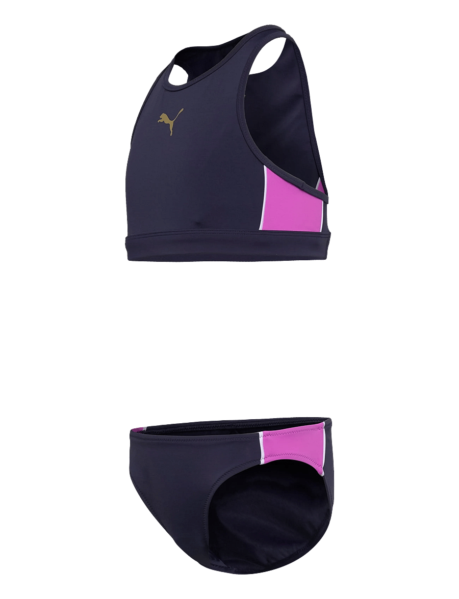 Puma Swim - PUMA SWIM GIRLS T7 BIKINI SET 1P - bikinis - navy / electric orchid - 2