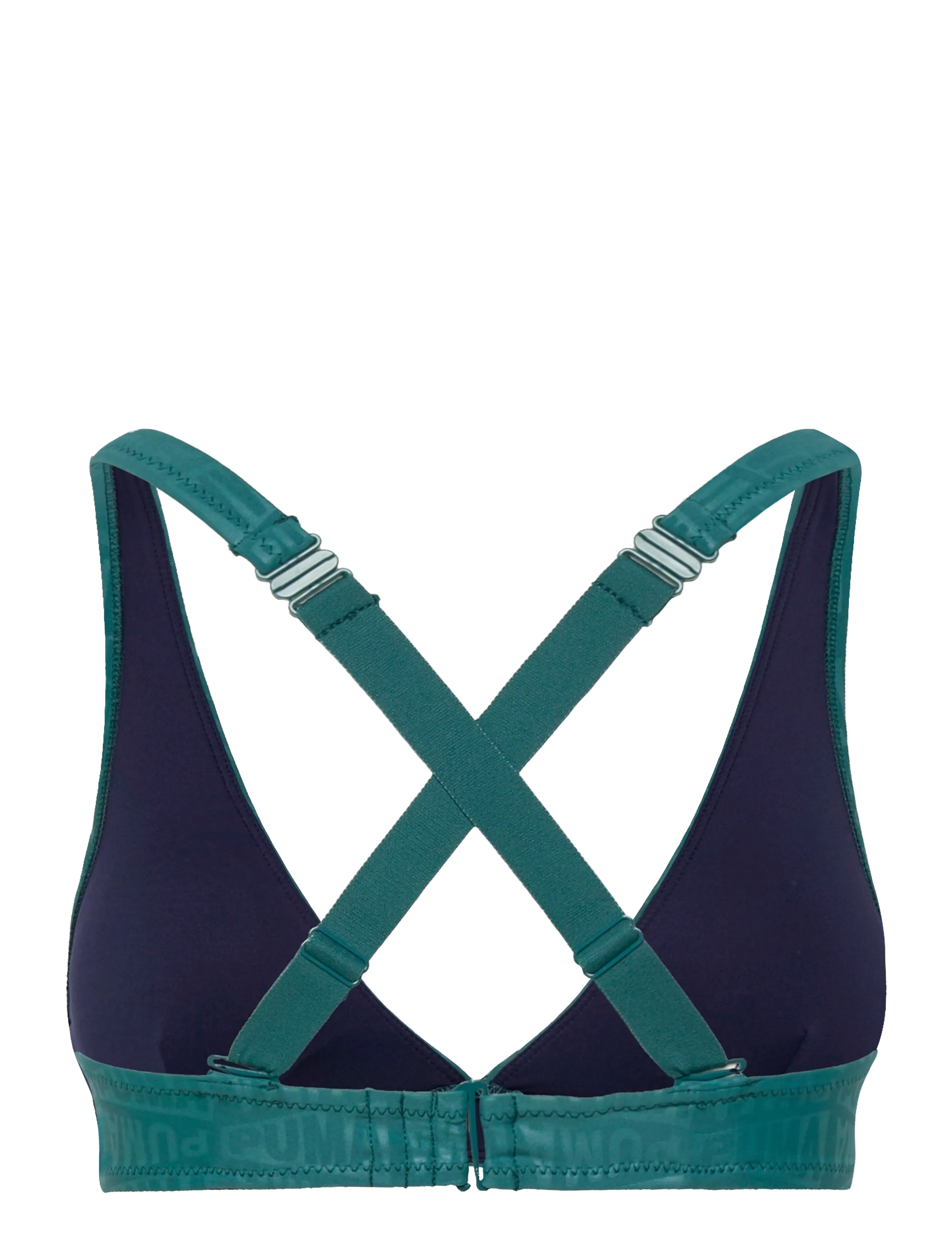 Puma Swim - PUMA SWIM WOMEN EMBOSSED V-NECK PLUNGE  TOP 1P - sport-bademode - emerald ice - 1
