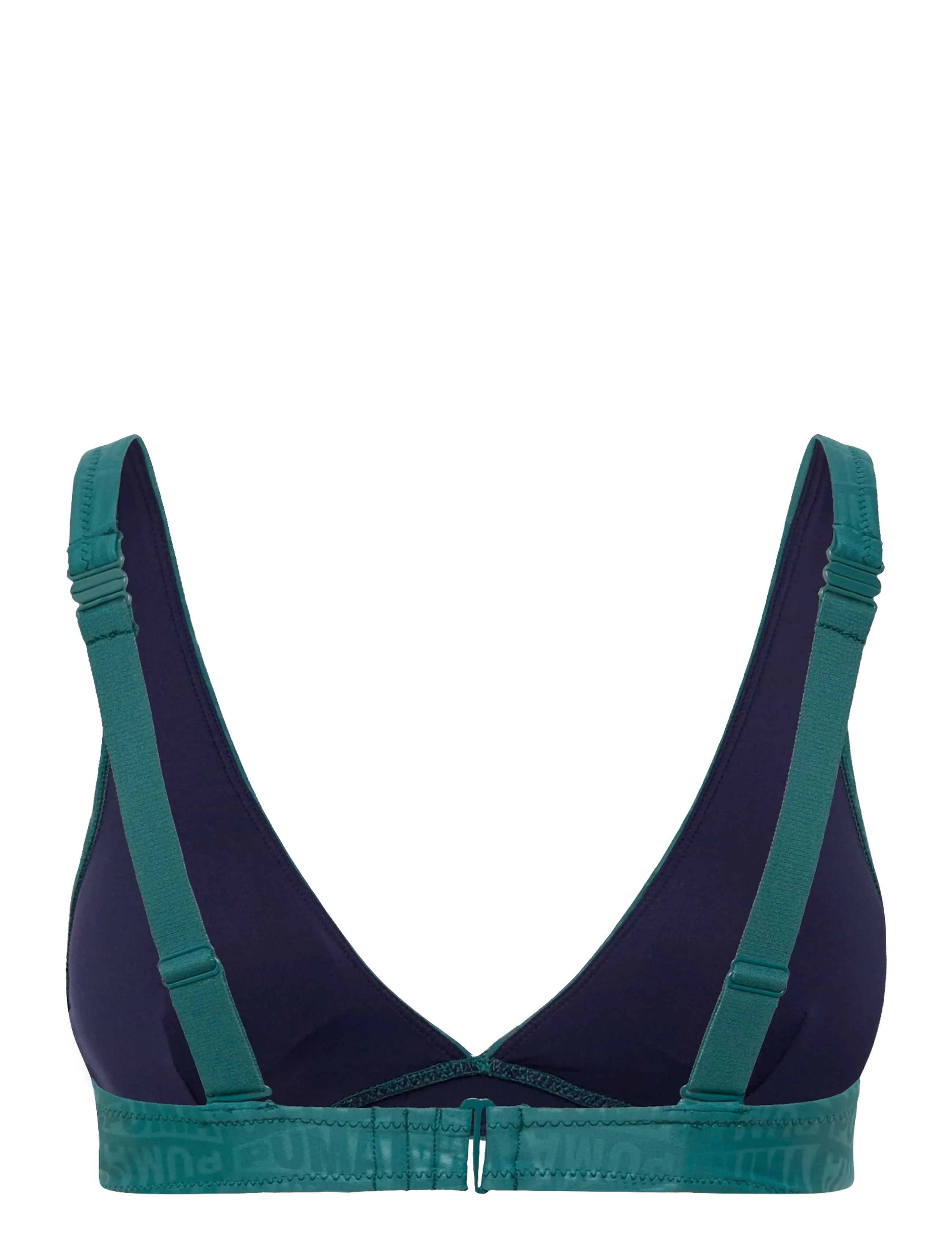 Puma Swim - PUMA SWIM WOMEN EMBOSSED V-NECK PLUNGE  TOP 1P - sport-bademode - emerald ice - 2