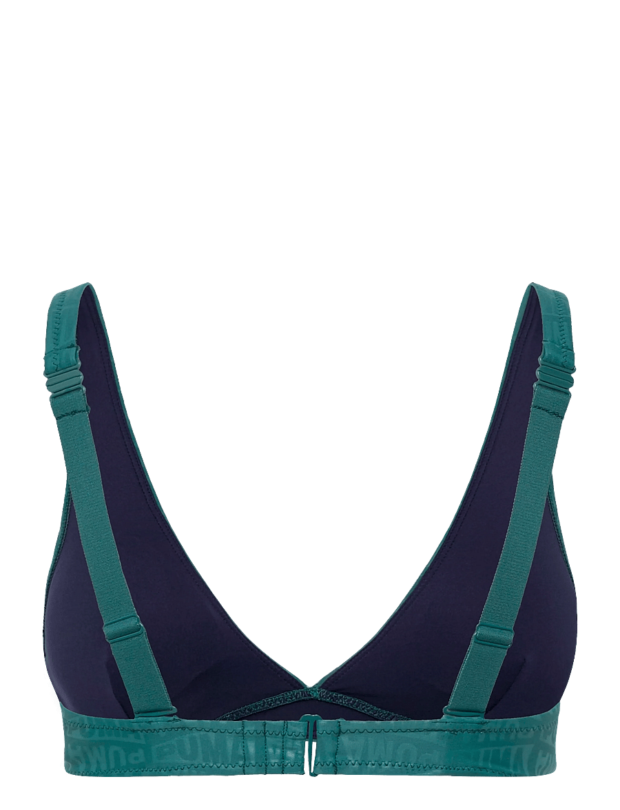 Puma Swim - PUMA SWIM WOMEN EMBOSSED V-NECK PLUNGE TOP 1P - sport-bademode - emerald ice - 2