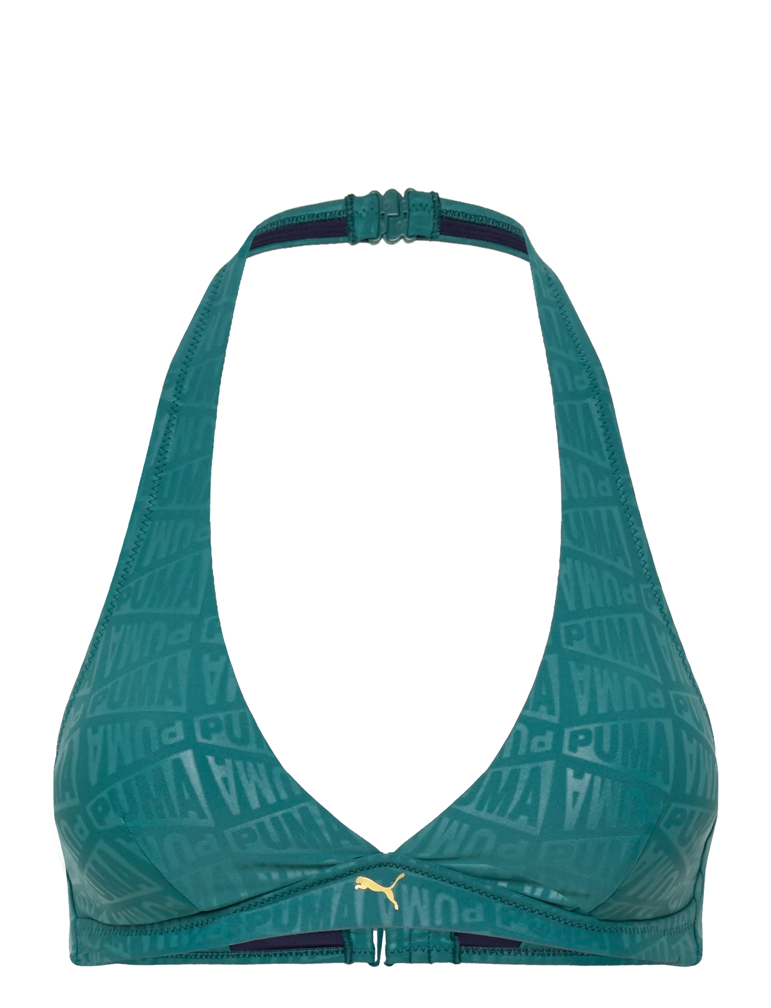 Puma Swim - PUMA SWIM WOMEN EMBOSSED V-NECK PLUNGE  TOP 1P - sport-bademode - emerald ice - 3