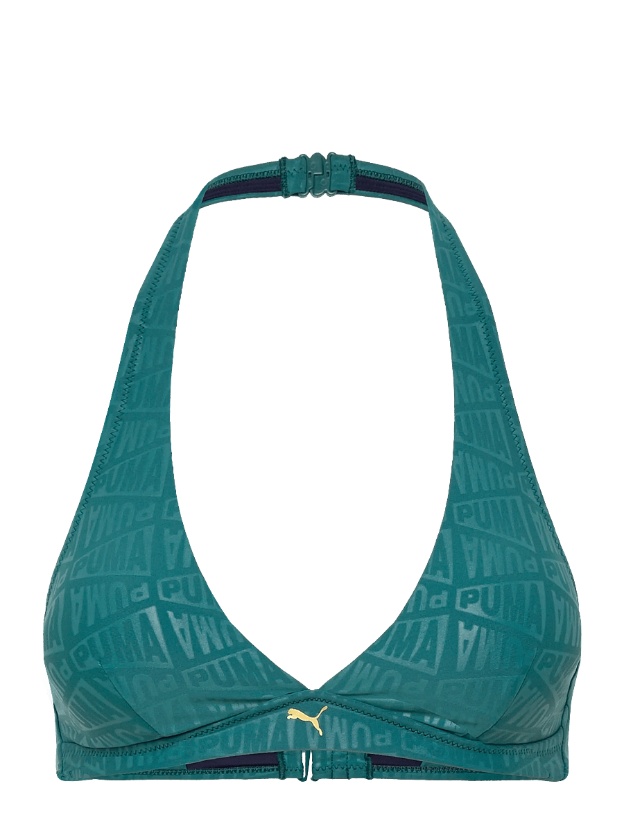 Puma Swim - PUMA SWIM WOMEN EMBOSSED V-NECK PLUNGE TOP 1P - sport-bademode - emerald ice - 3