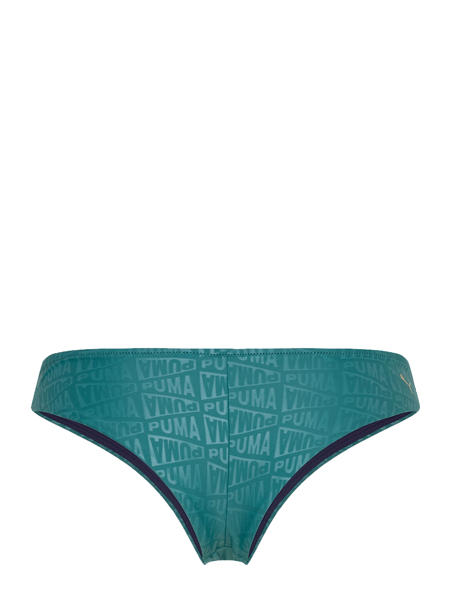 Puma Swim - PUMA SWIM WOMEN EMBOSSED BRAZILIAN BRIEFS 1P - bikinis - emerald ice - 1