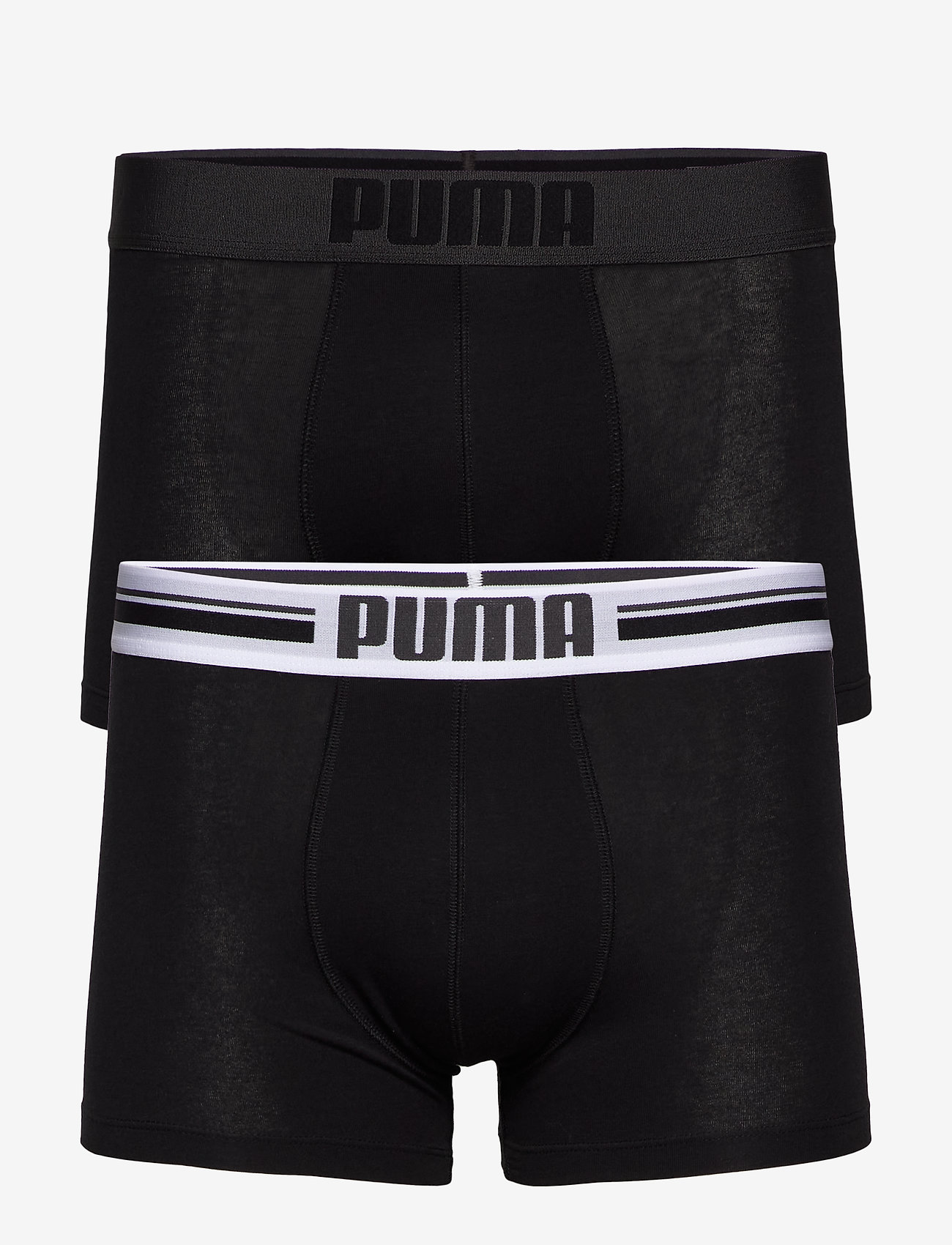 PUMA - PUMA PLACED LOGO BOXER 2P - bokseršorti - black - 0