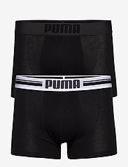 PUMA PLACED LOGO BOXER 2P - BLACK