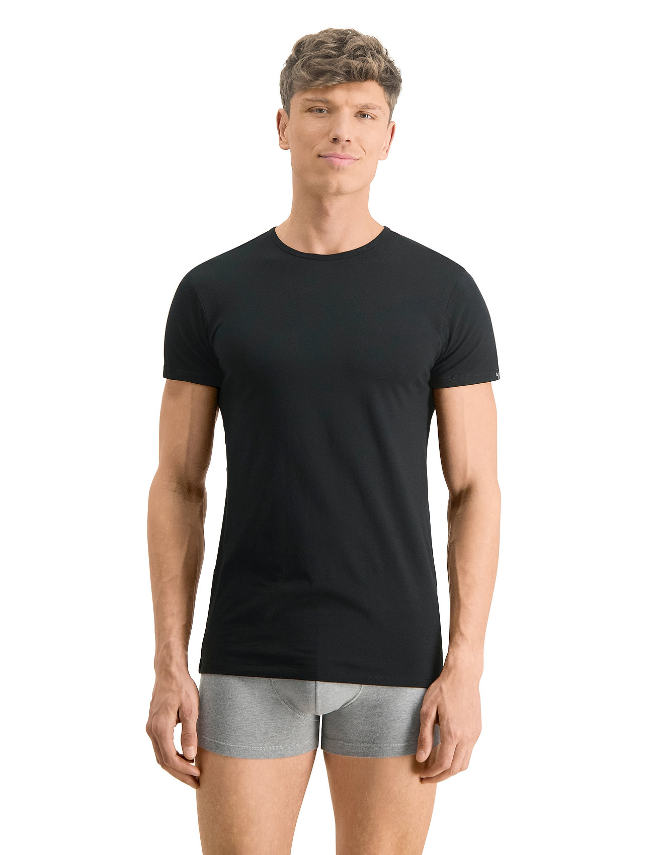 PUMA PUMA BASIC 2P CREW TEE - PUMA - BLACK / black