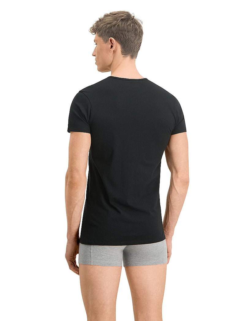 PUMA - PUMA BASIC 2P CREW TEE - t-shirts - black - 3