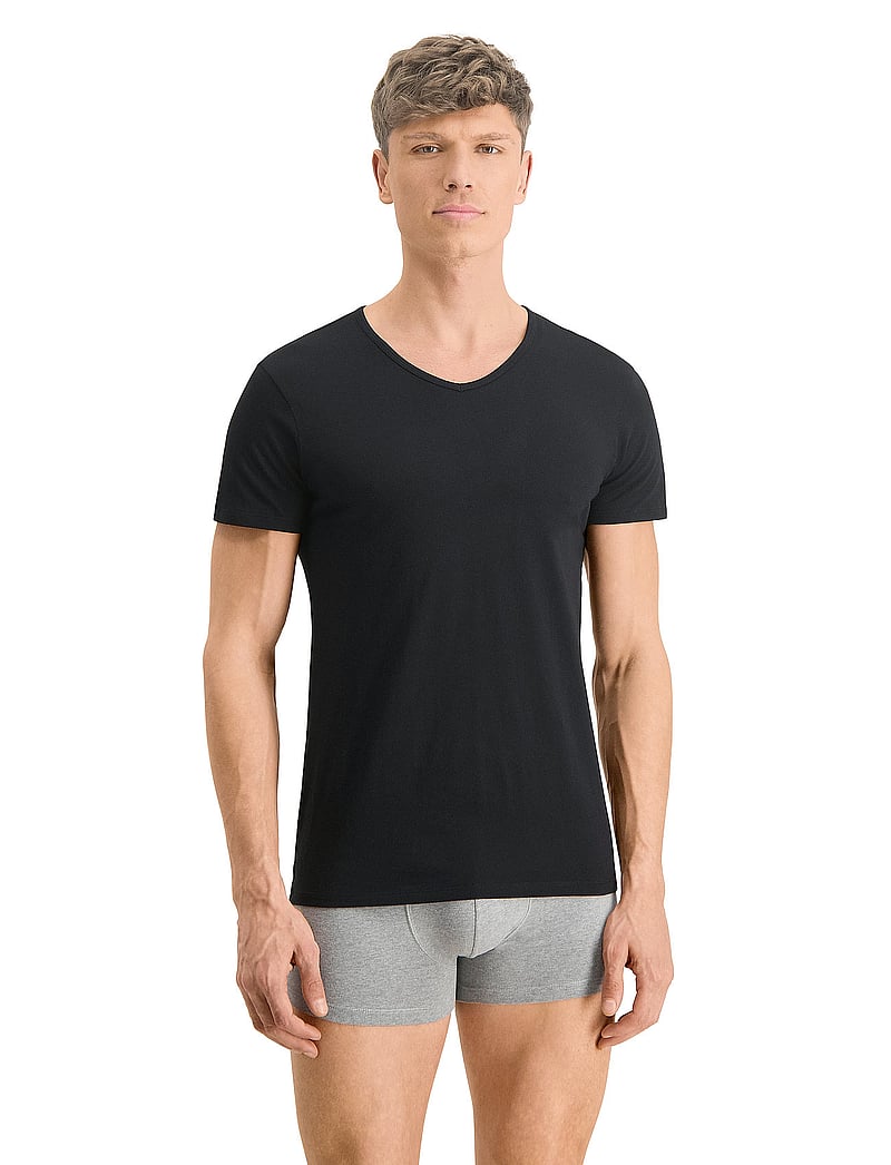 PUMA - PUMA BASIC 2P CREW TEE - t-shirts - black - 4