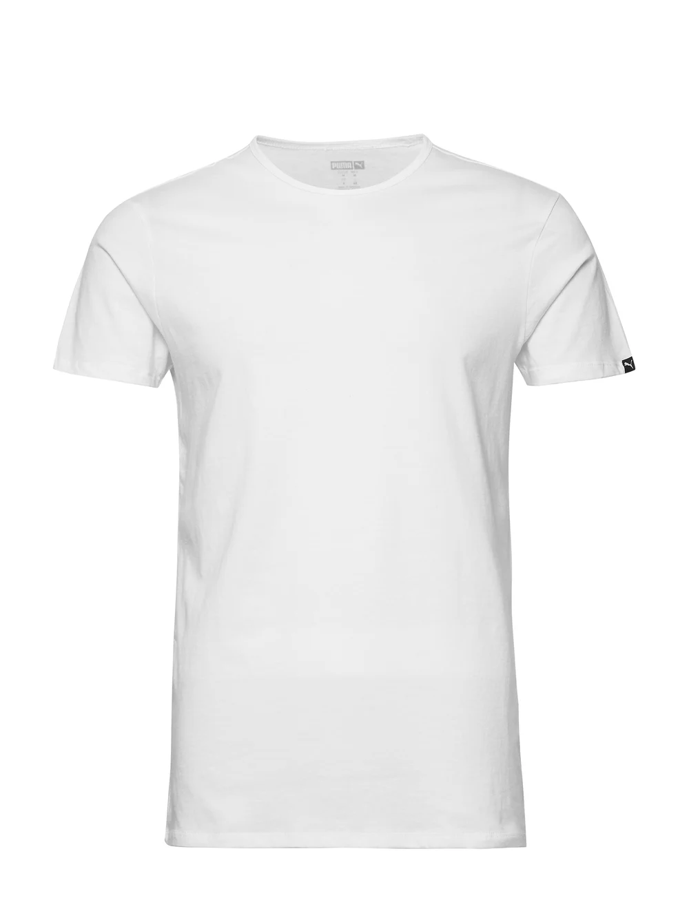 PUMA - PUMA BASIC 2P CREW TEE - oberteile & t-shirts - white - 2