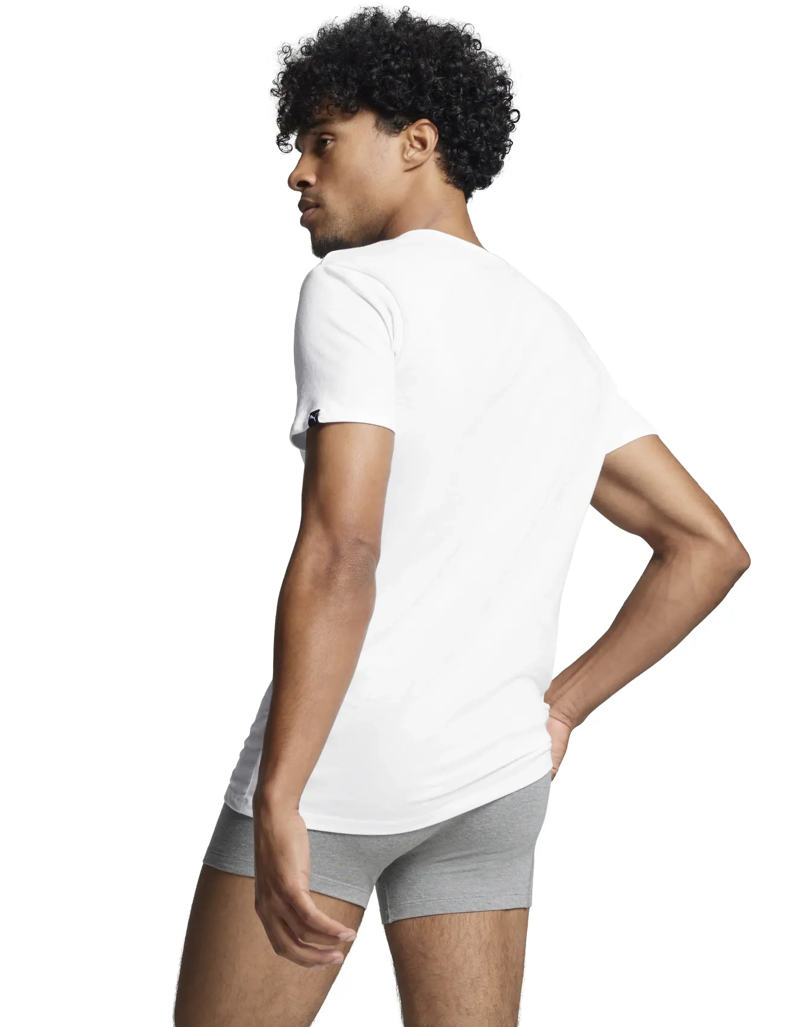 PUMA - PUMA BASIC 2P CREW TEE - white - 2