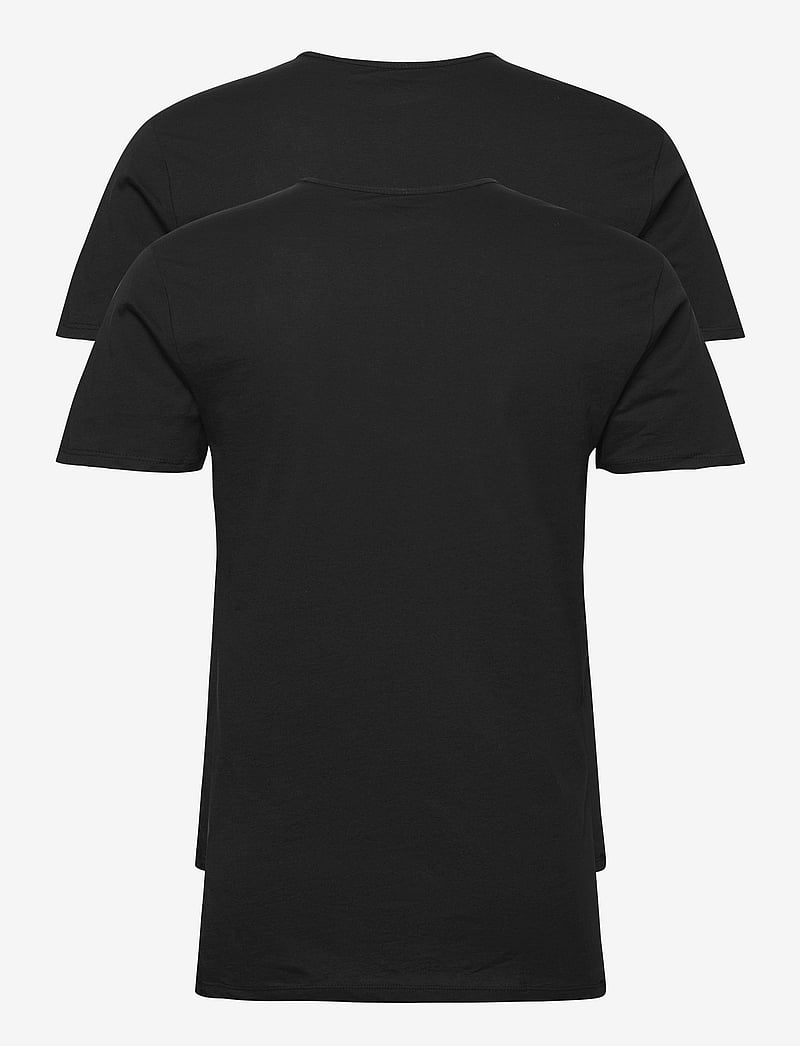 PUMA - PUMA BASIC 2P V-NECK TEE - oberteile & t-shirts - black - 2