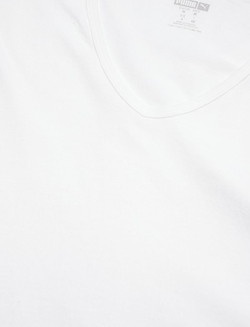 PUMA - PUMA BASIC 2P V-NECK TEE - topi un t-krekli - white - 5