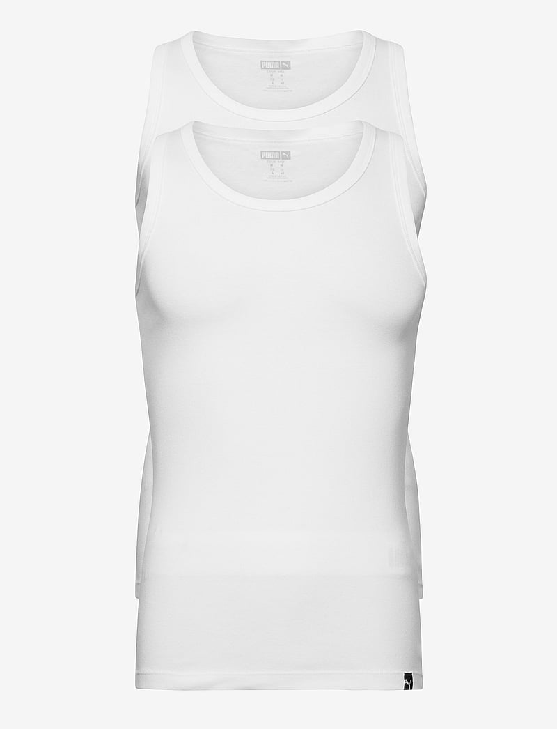 PUMA - PUMA BASIC 2P TANK TOP - toppar & t-shirts - white - 1