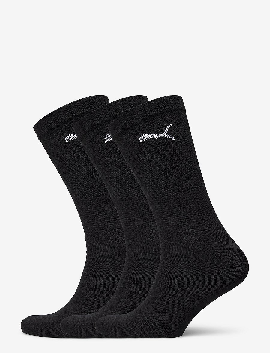 PUMA - PUMA UNISEX LIGHT CREW SOCK 3P - strümpfe - black - 0