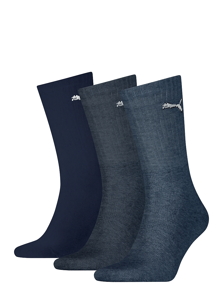 PUMA - PUMA UNISEX LIGHT CREW SOCK 3P - sportinės kojinės - navy - 0