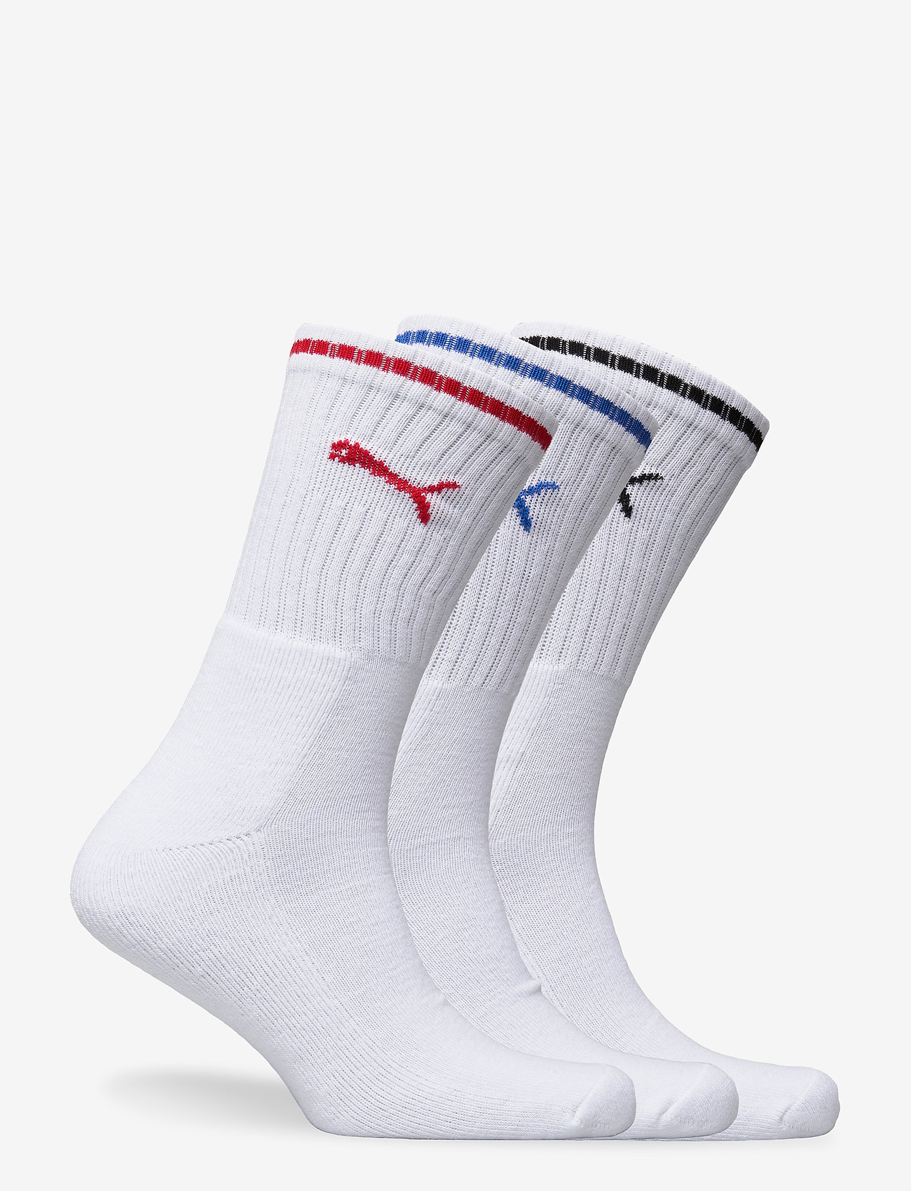 PUMA - PUMA UNISEX STRIPED CREW SOCK 3P - spordisokid - white - 1