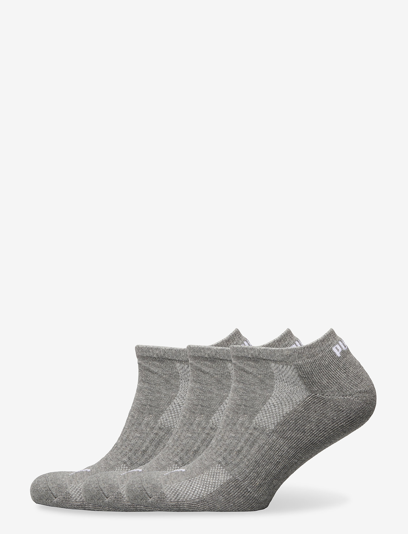 PUMA - PUMA CUSHIONED SNEAKER 3P UNISEX - träningsstrumpor - middle grey melange - 0