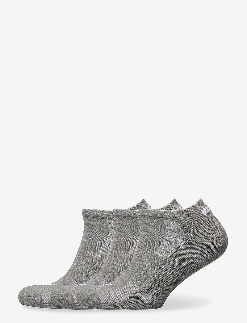 PUMA - PUMA CUSHIONED SNEAKER 3P UNISEX - träningsstrumpor - middle grey melange - 0