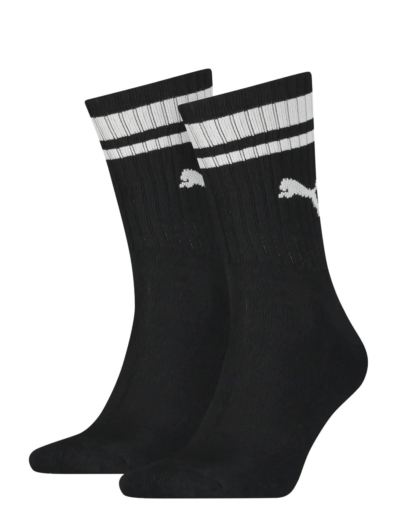 PUMA Puma Unisex Heritage Crew Socke 2P Schwarz - 43-46 - Damen