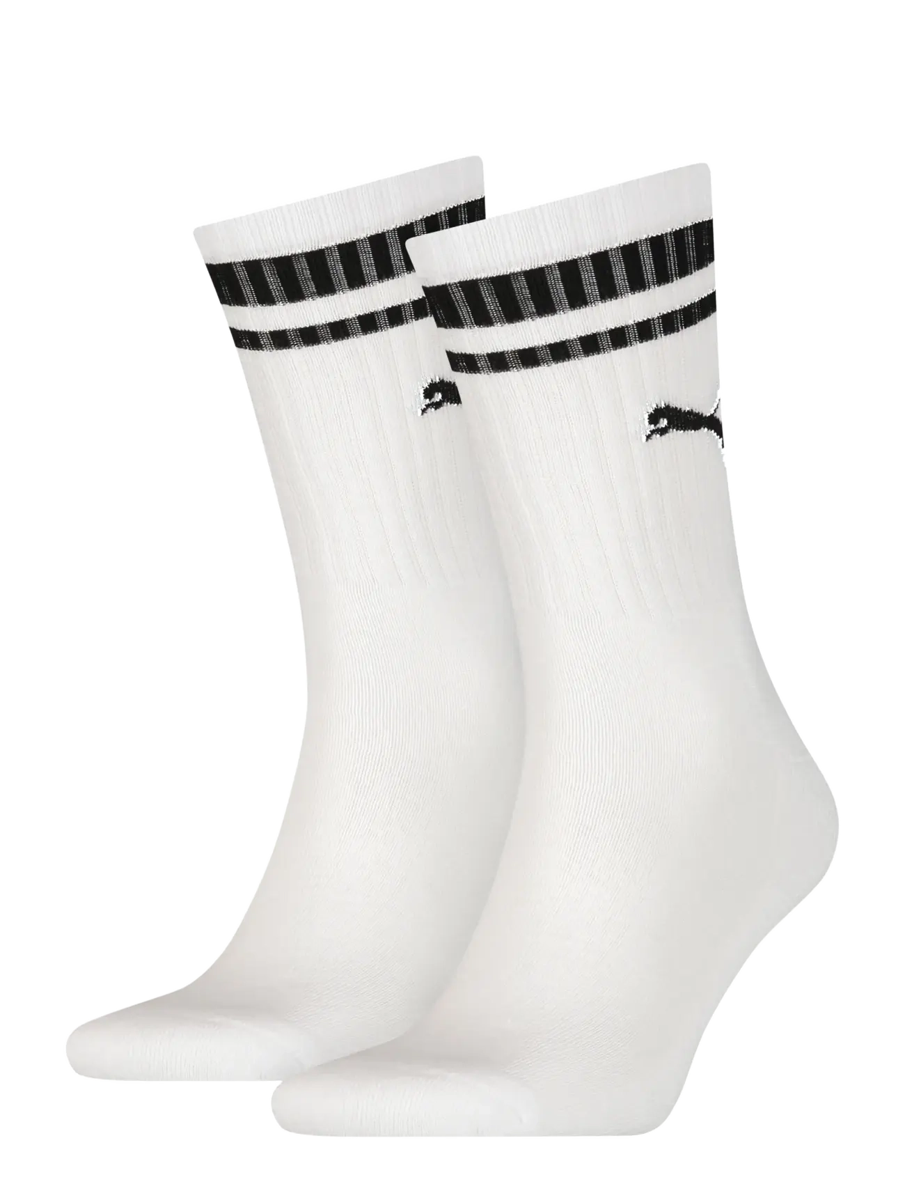 PUMA Puma Unisex Heritage Crew Socke 2P Weiß - 39-42 - Damen