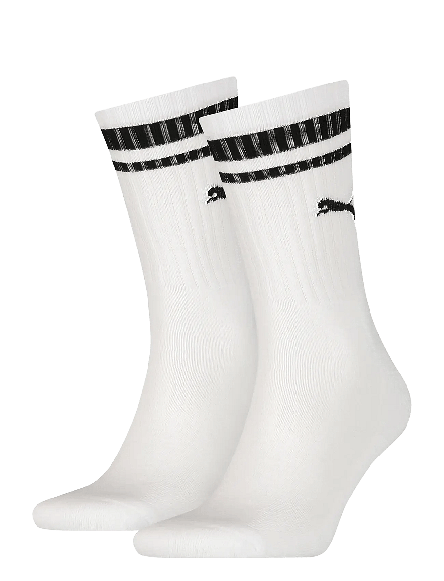 PUMA - PUMA UNISEX HERITAGE CREW SOCK 2P - strümpfe - white - 0
