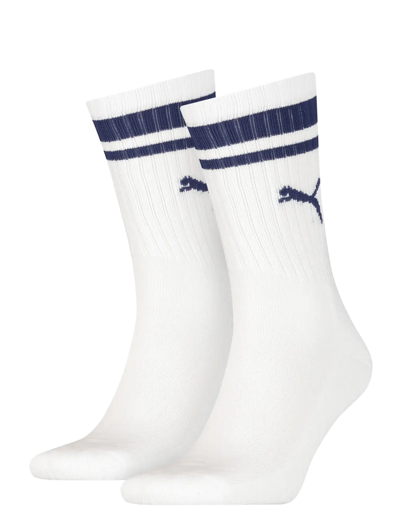 PUMA Unisex Heritage Crew Sock 2P, 43-46, Socks, Weiß - Regular Frauen