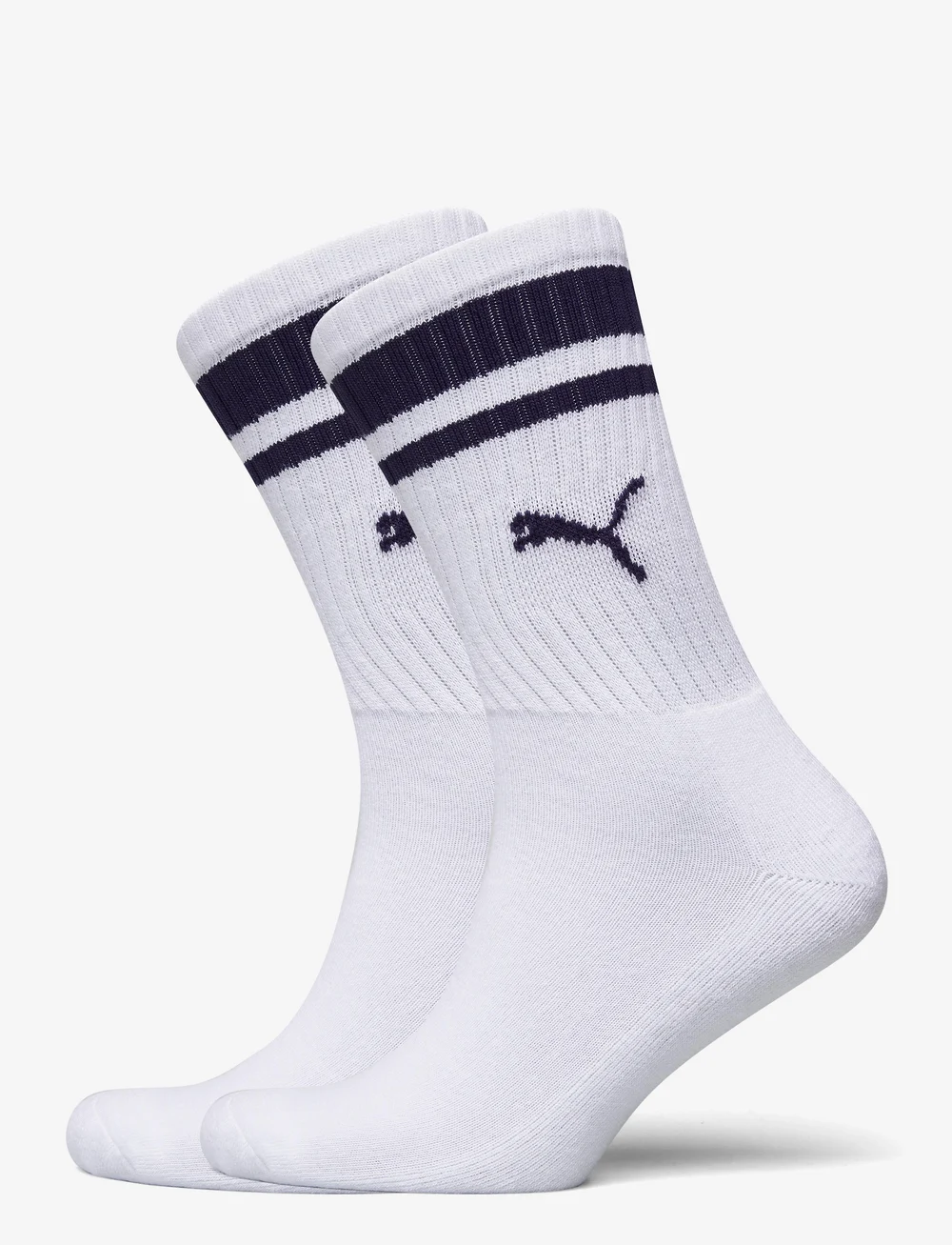 PUMA - PUMA CREW HERITAGE STRIPE 2P UNISEX - sportsocken - white / blue - 0