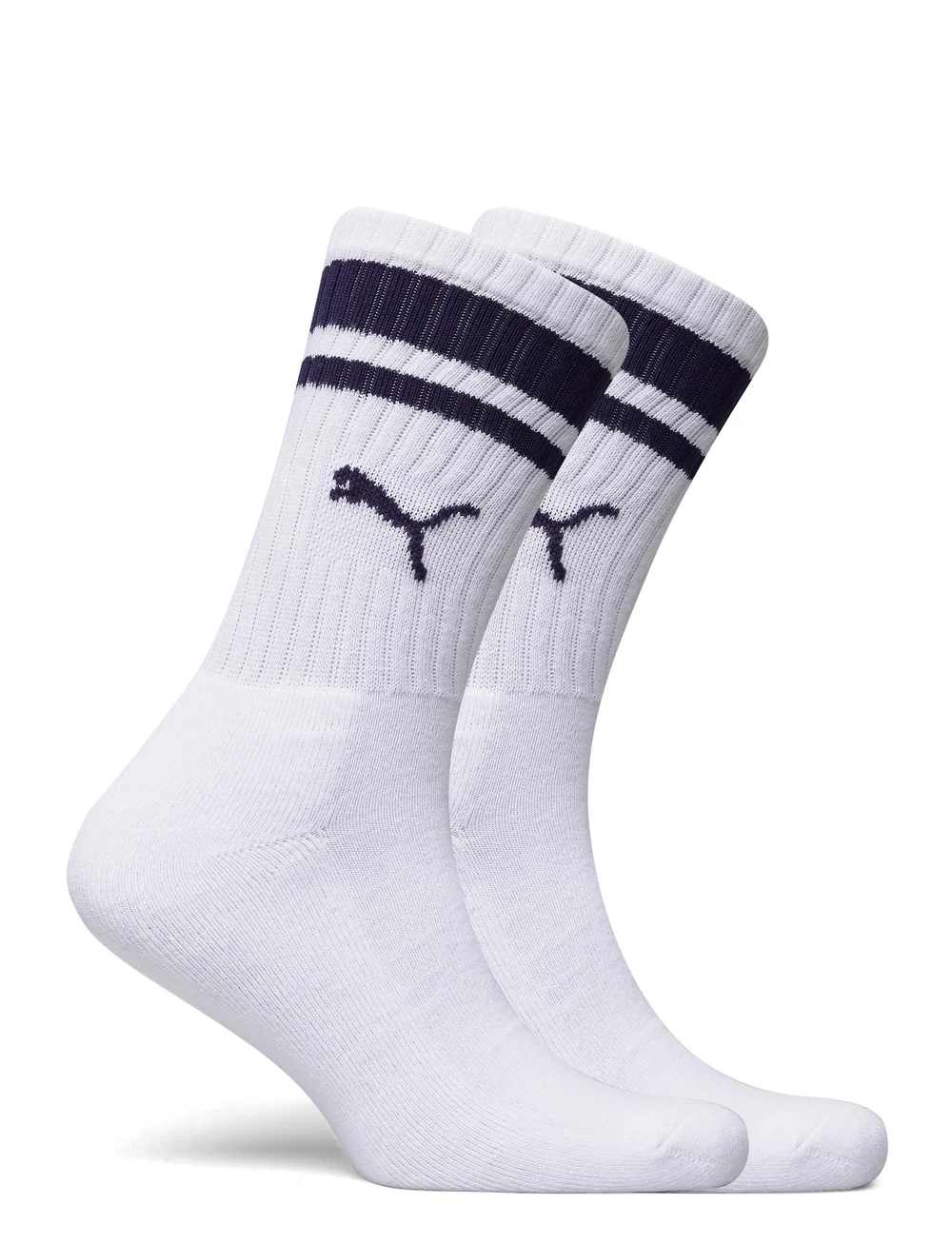 PUMA - PUMA CREW HERITAGE STRIPE 2P UNISEX - sportsocken - white / blue - 1