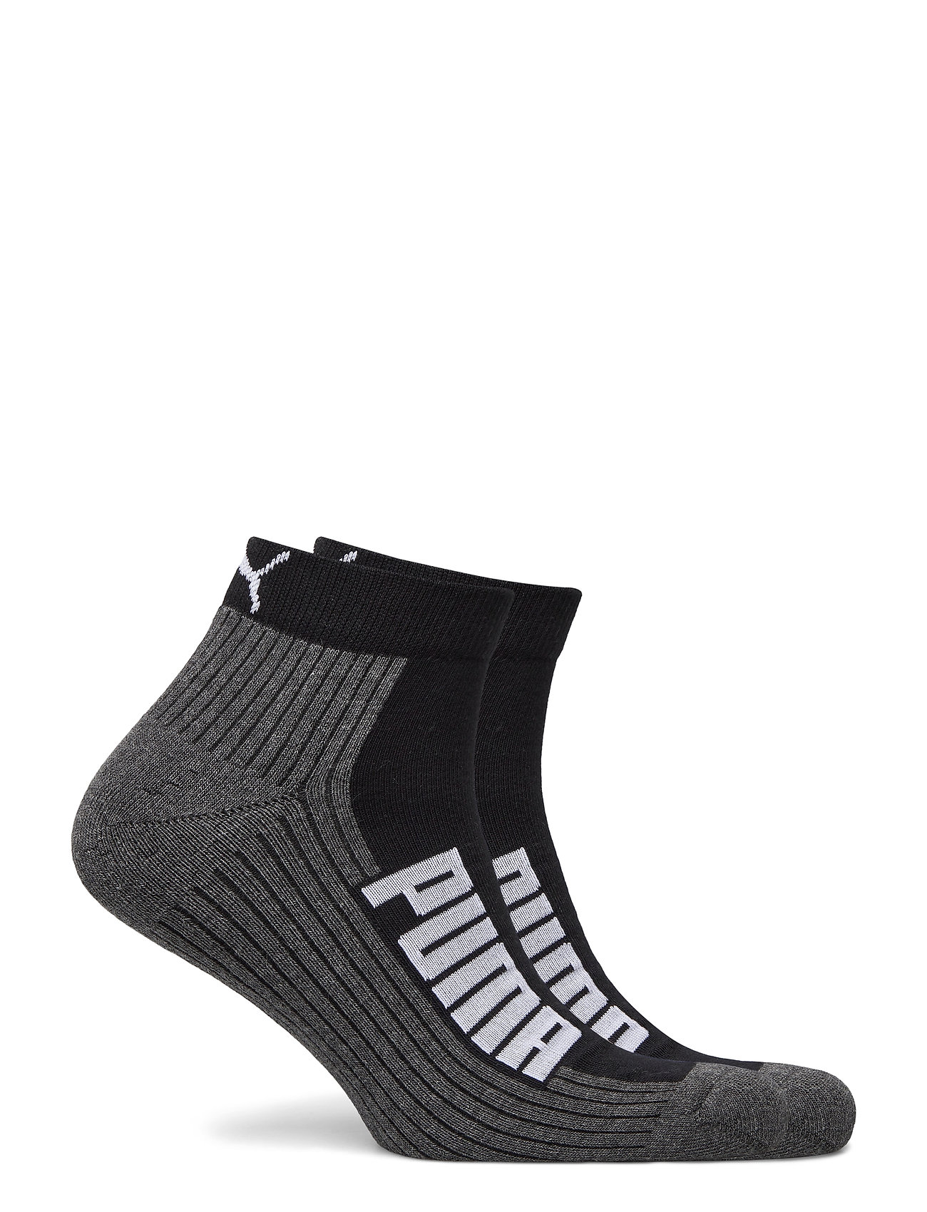 PUMA - PUMA UNISEX BWT CUSHIONED QUARTER 2 - multipack socks - black / white - 1