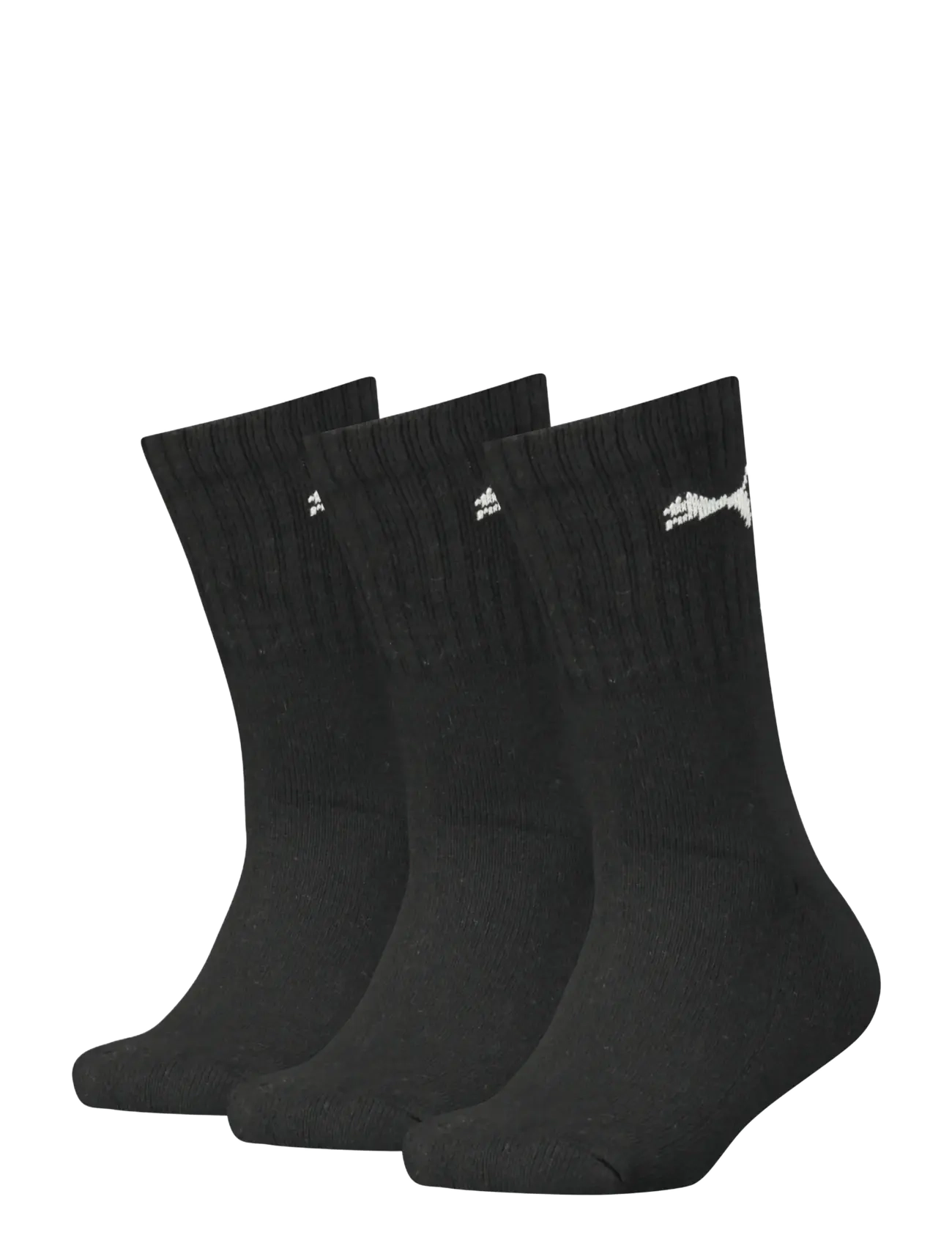 PUMA Puma Kids Crew Sock 3P, 31-34, Black, Sokker & Strømpebukser > Sokker, Børn