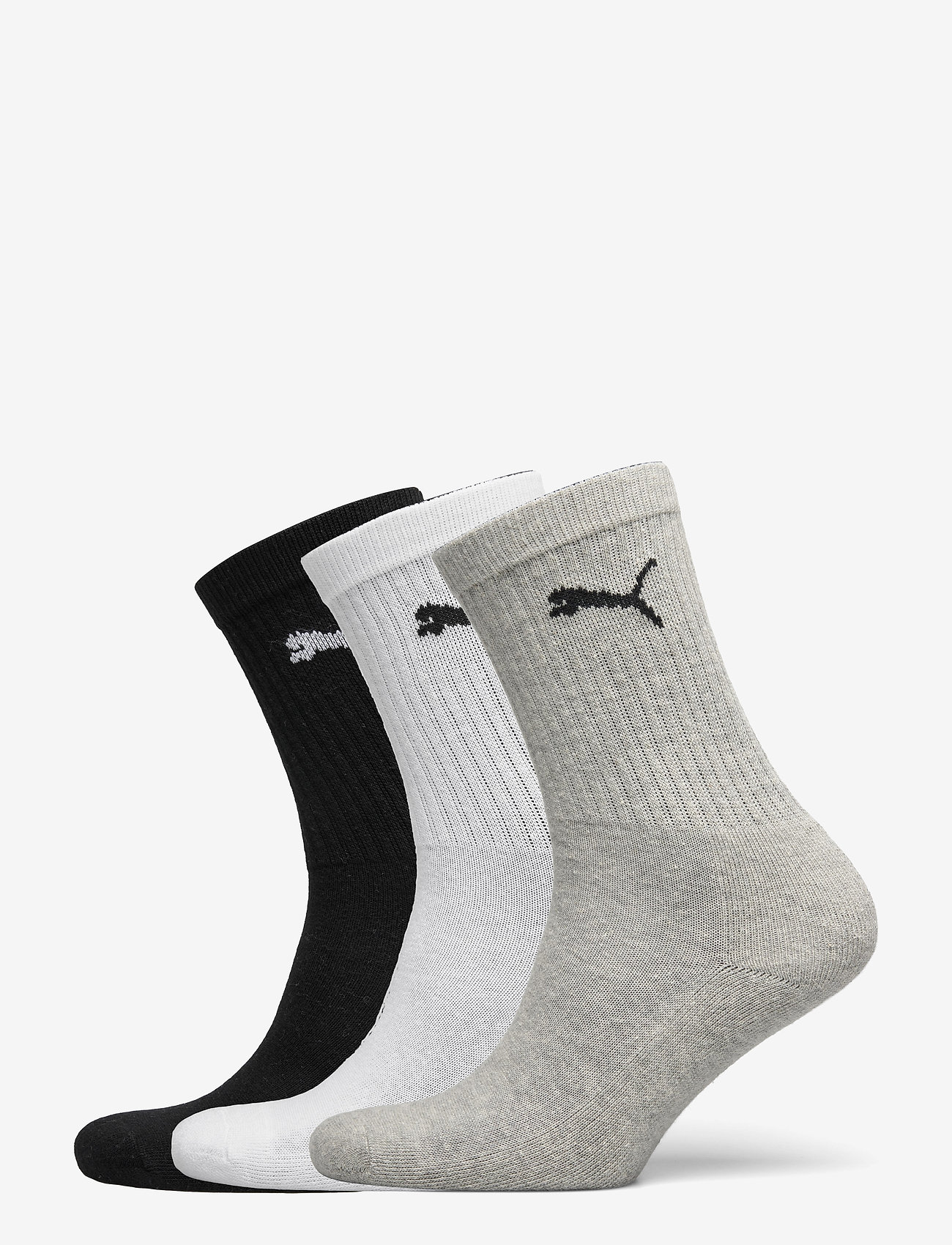 PUMA - PUMA KIDS CREW SOCK 3P - sokid - grey/white/black - 0