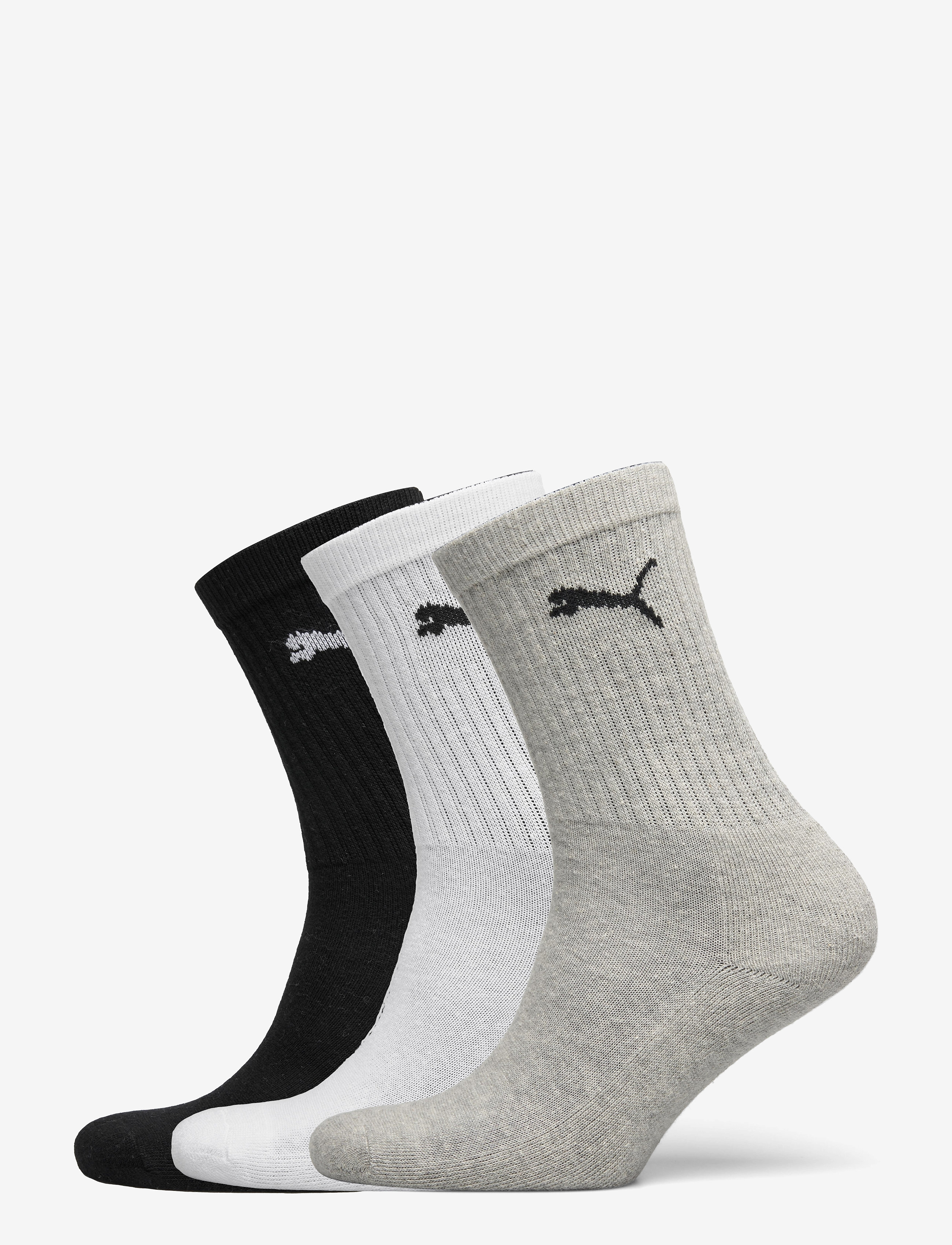 PUMA PUMA KIDS CREW SOCK 3P - Puma - GREY/WHITE/BLACK / grey