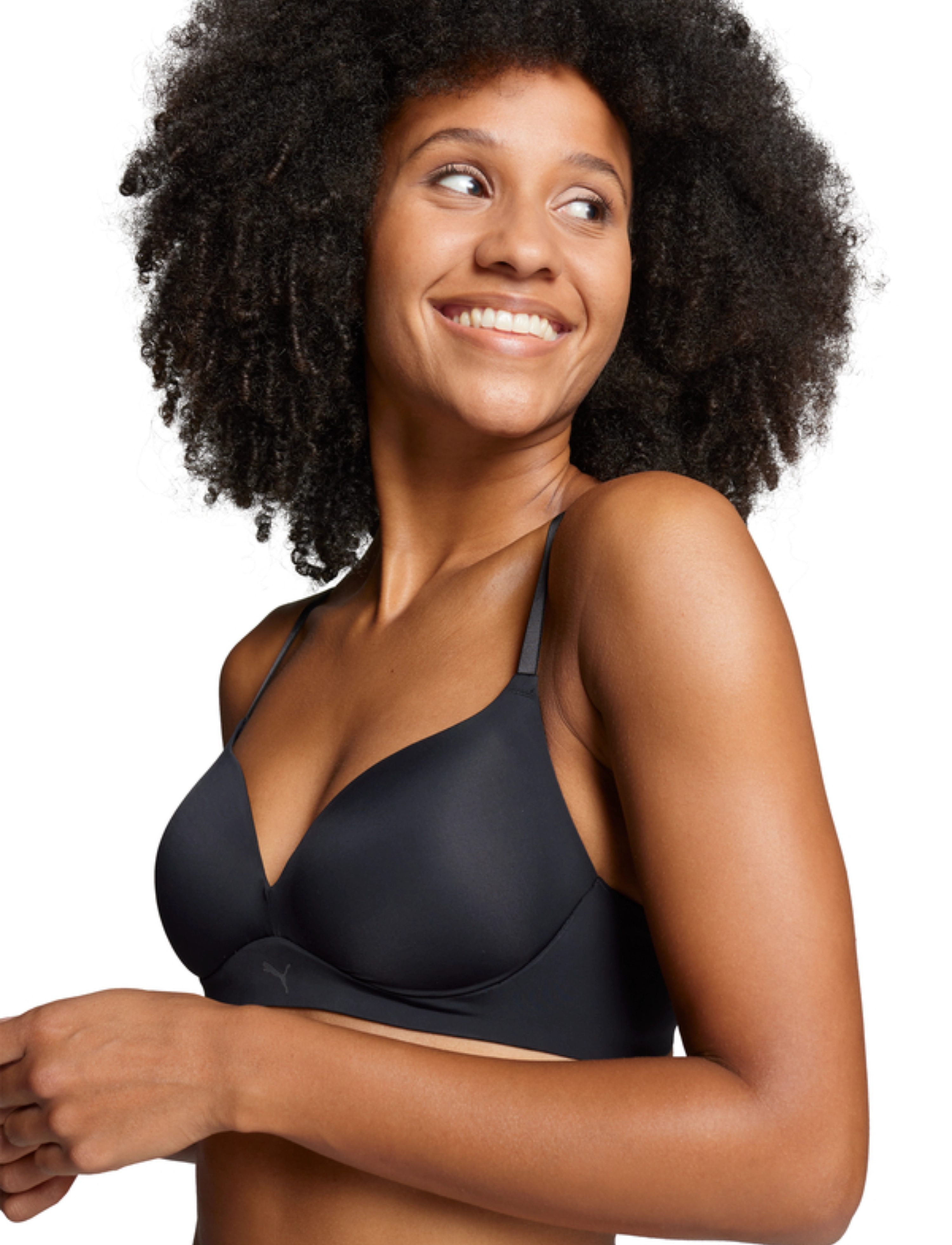 PUMA - PUMA WOMEN SOFT PADDED BRA 1P - matala tuki - black - 4