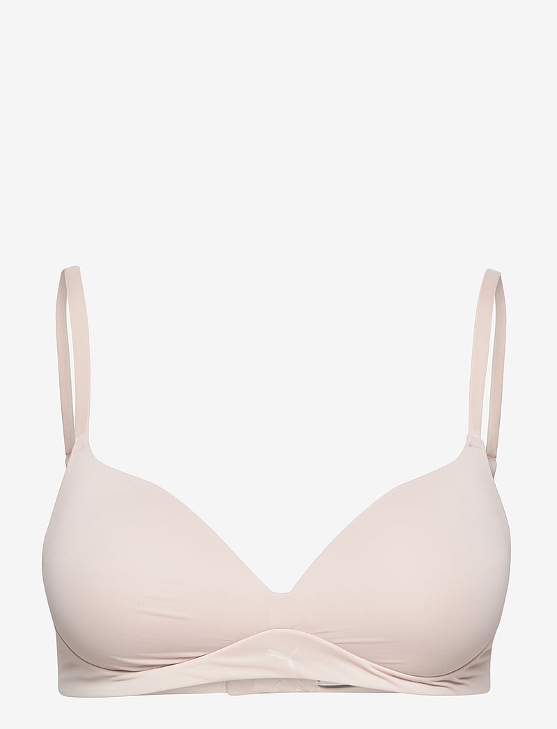 PUMA - PUMA WOMEN SOFT PADDED BRA 1P - bygellösa bh:ar - rose dust - 1