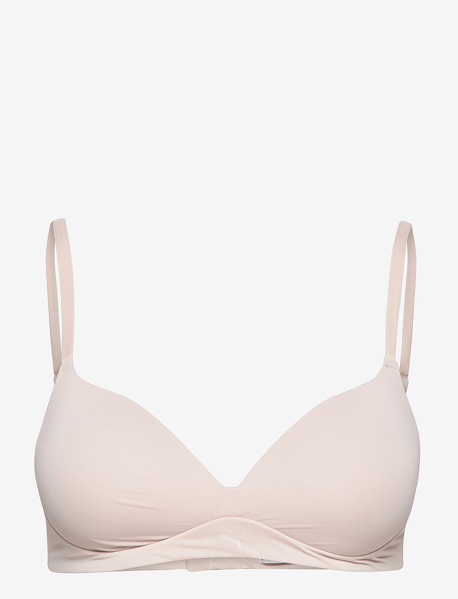 PUMA - PUMA WOMEN SOFT PADDED BRA 1P - liemenėlės be lankelių - rose dust - 1