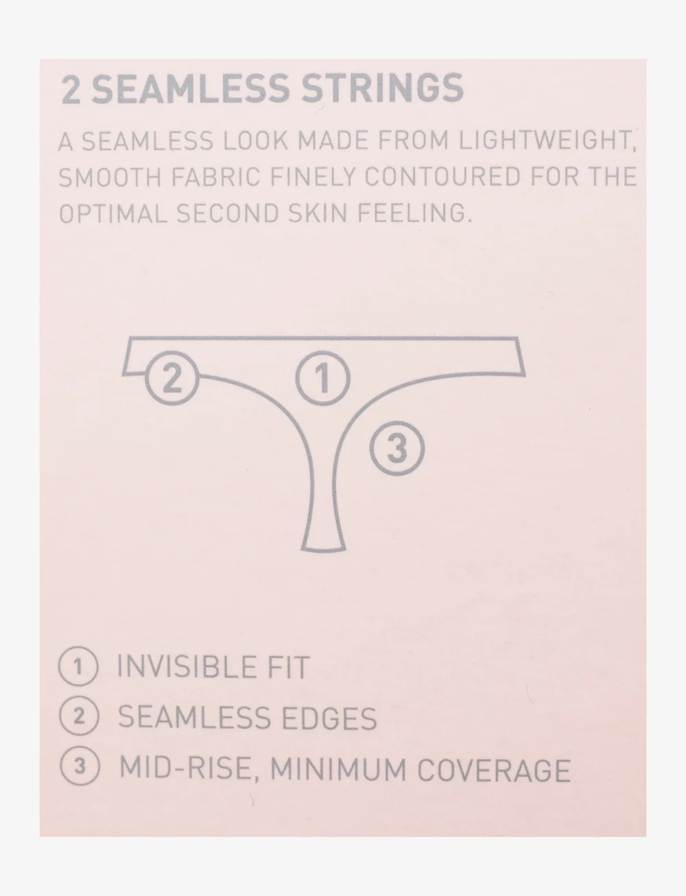 PUMA - PUMA WOMEN SEAMLESS STRING 2P HANG - ondergoed - rose dust - 5