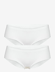 PUMA - PUMA WOMEN SEAMLESS HIPSTER 2P HANG - saumattomat alushousut - white - 0