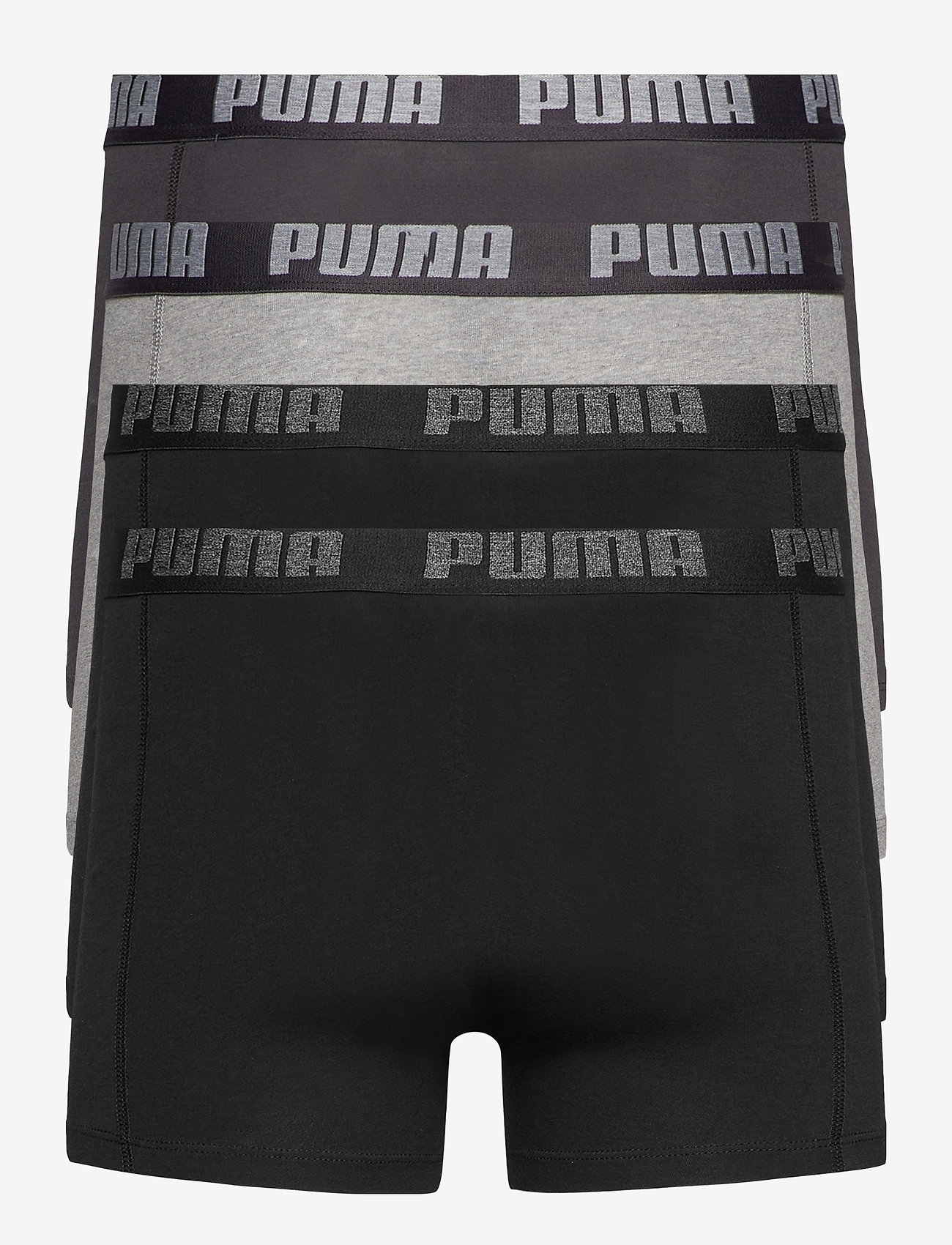 PUMA - PUMA BASIC BOXER 4P ECOM - black / grey melange - 1