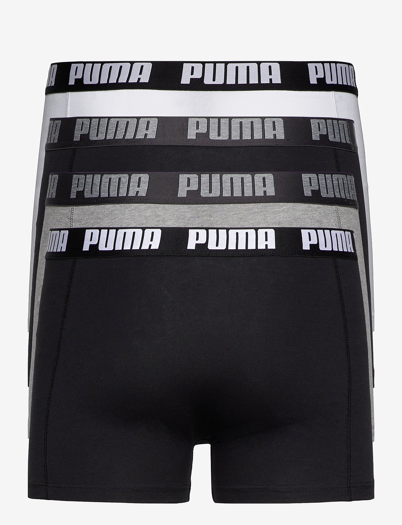 PUMA - PUMA BASIC BOXER 4P ECOM - white / grey melange - 1