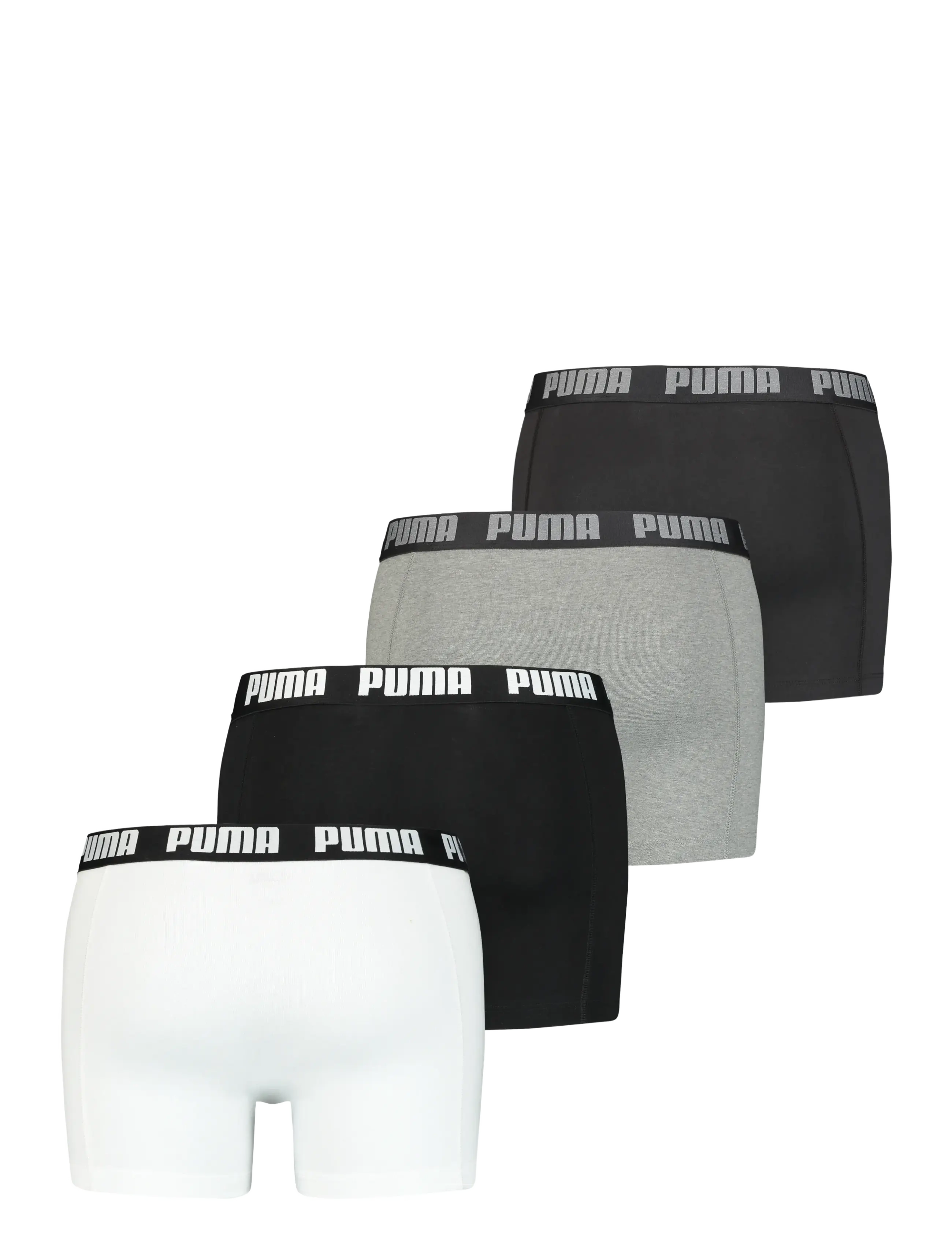 PUMA - PUMA BASIC BOXER 4P ECOM - white / grey melange - 1